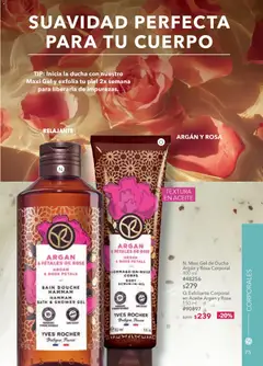 Vista previa de Yves Rocher campaña 2 2026, nuevo folleto de la tienda, válido en México a partir del 20.01.2026 | Página: 80 | Productos: Exfoliante corporal, Aceite, Gel de ducha
