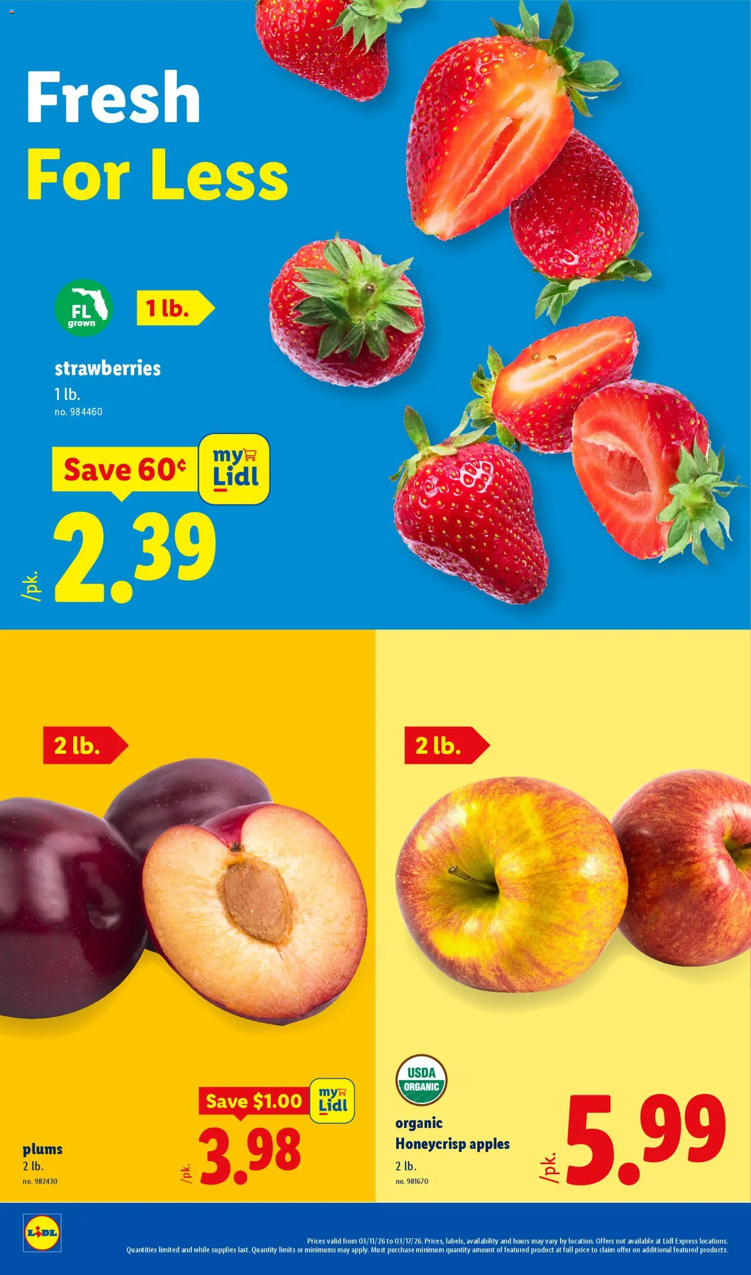 Lidl Weekly Ad - valid from 11.03.2026 | Page: 2 | Products: Apples, Strawberries