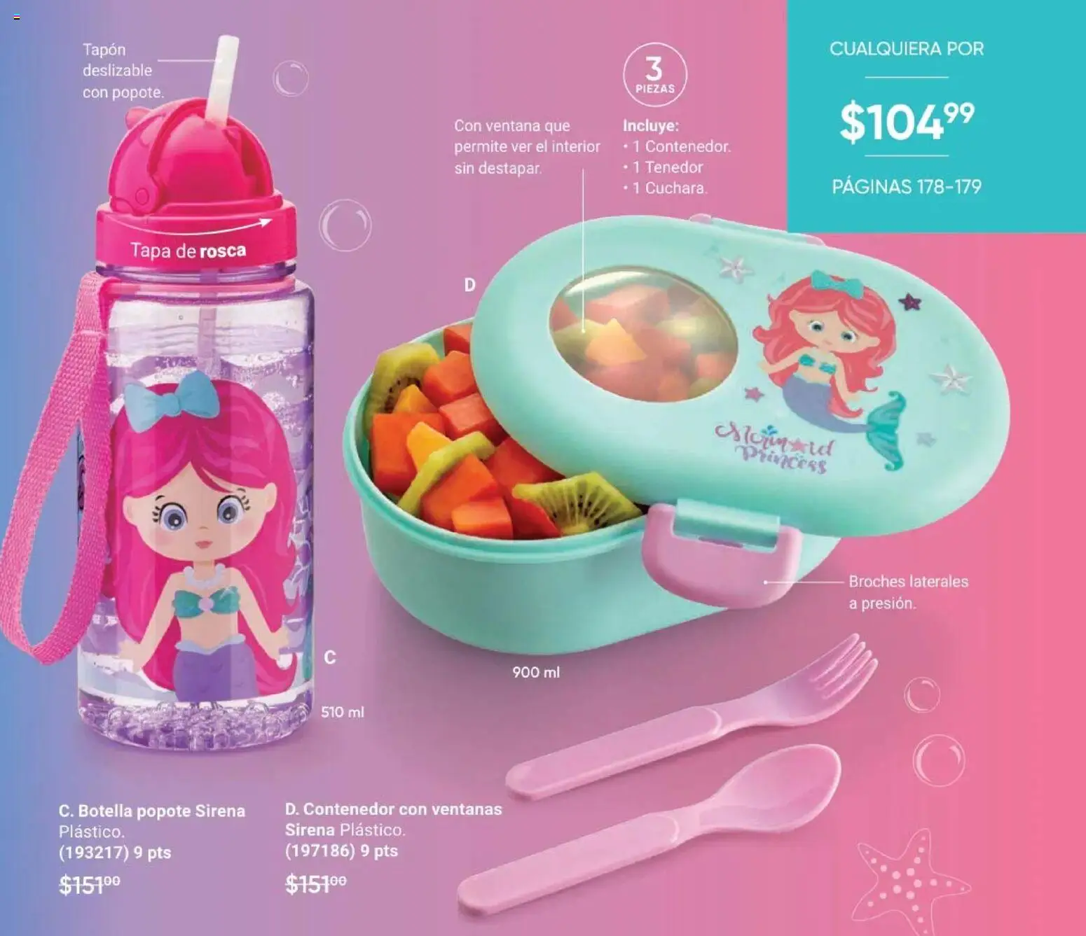 Nuevas ofertas de AVON válidas en toda la República Mexicana desde el 02.04.2026. ¡Encuentra las mejores ofertas en AVON Casa & Estilo 6 2026! | Página: 179 | Productos: Contenedor, Botella, Cuchara, Tenedor