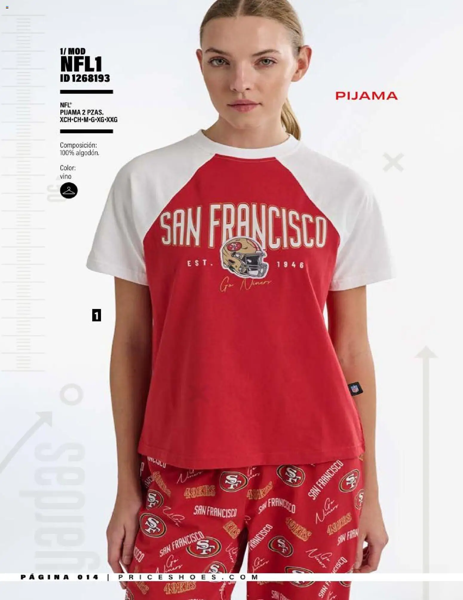 Nuevas ofertas de Price Shoes válidas en toda la República Mexicana desde el 20.03.2026. ¡Encuentra las mejores ofertas en Price Shoes catálogo NFL! | Página: 14 | Productos: Pijama, Vino