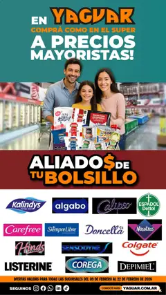 Vista previa Yaguar Aliados de tu bolsillo  válido desde el 09.02.2026