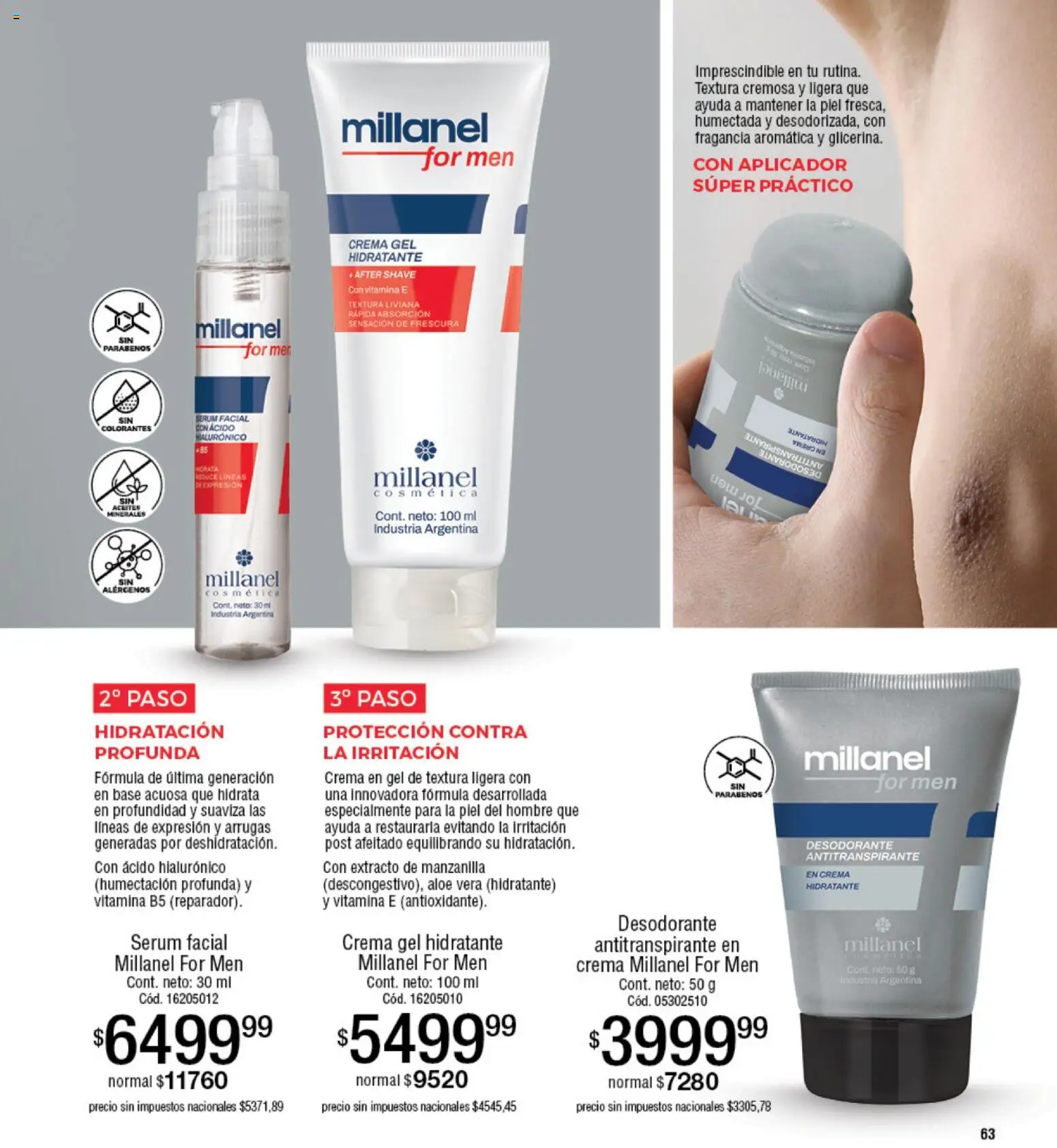 Millanel - Catálogo │ válido desde el 10.11.2025 | Página: 65 | Productos: Serum, Desodorante, Antitranspirante, Crema