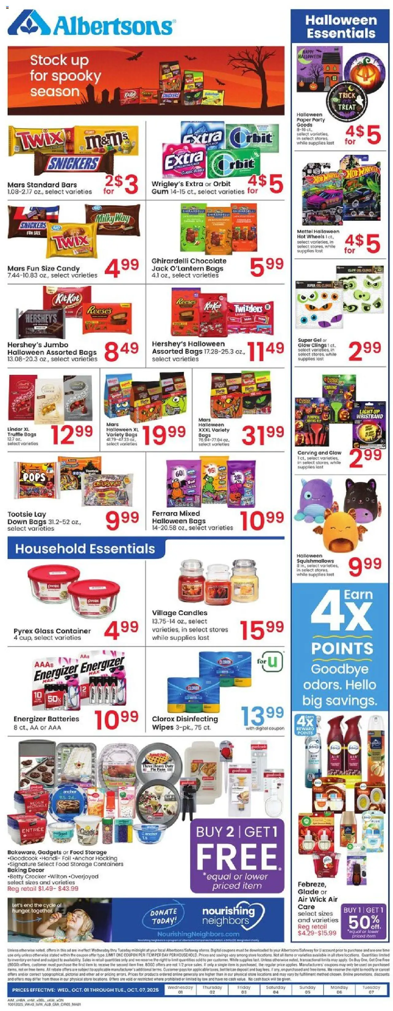 Albertsons Weekly Ad - valid from 01.10.2025 | Page: 5 | Products: Anchor, Chocolate, Pumpkin