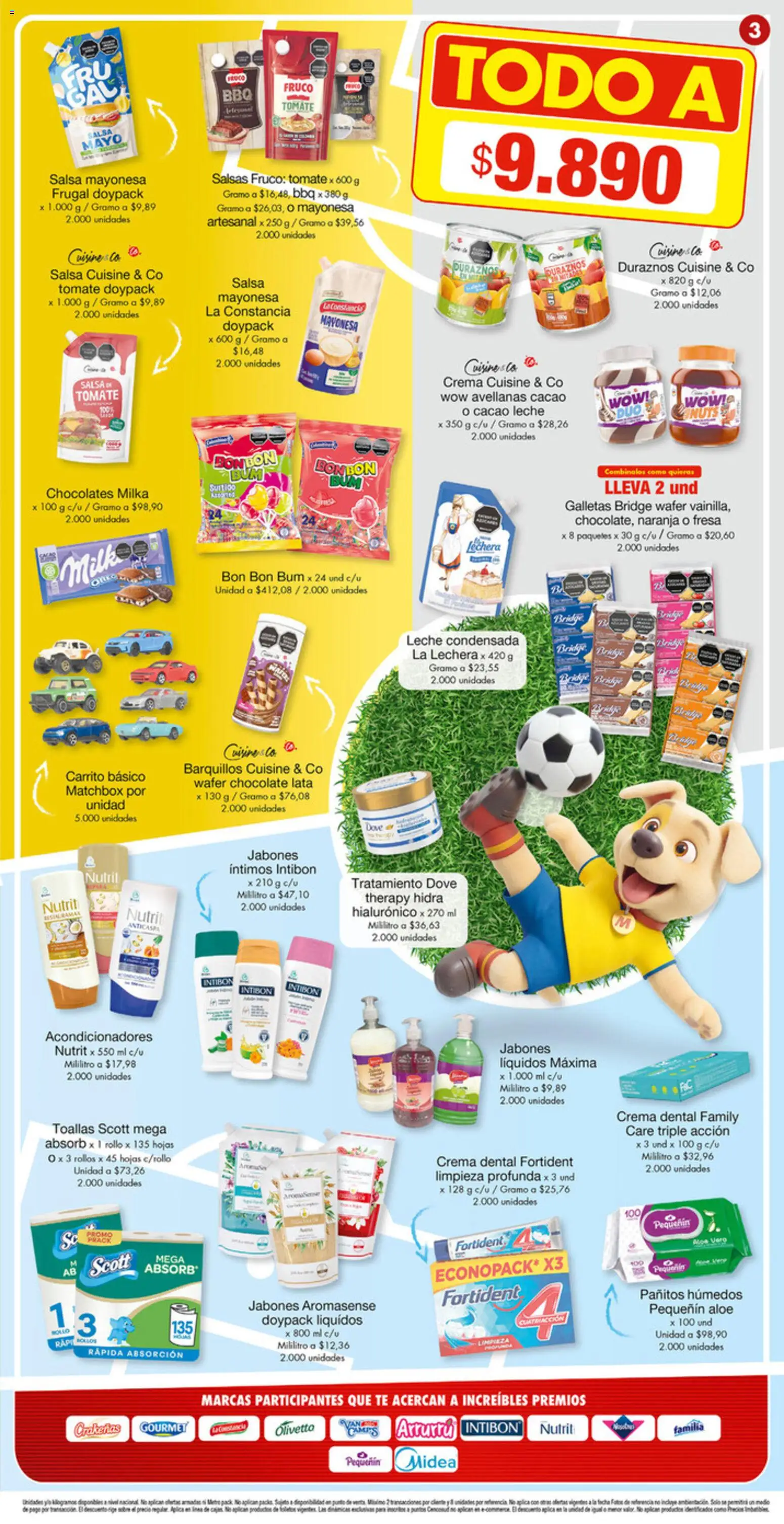 Metro revista - valida desde el 23.04.2026 | Página: 3 | Productos: Crema, Fresa, Crema dental, Leche