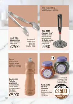 Vista previa Amodil - Campaña 8 válido desde el 08.04.2026 | Página: 128 | Productos: Pinza, Pimienta, Mango, Molinillo