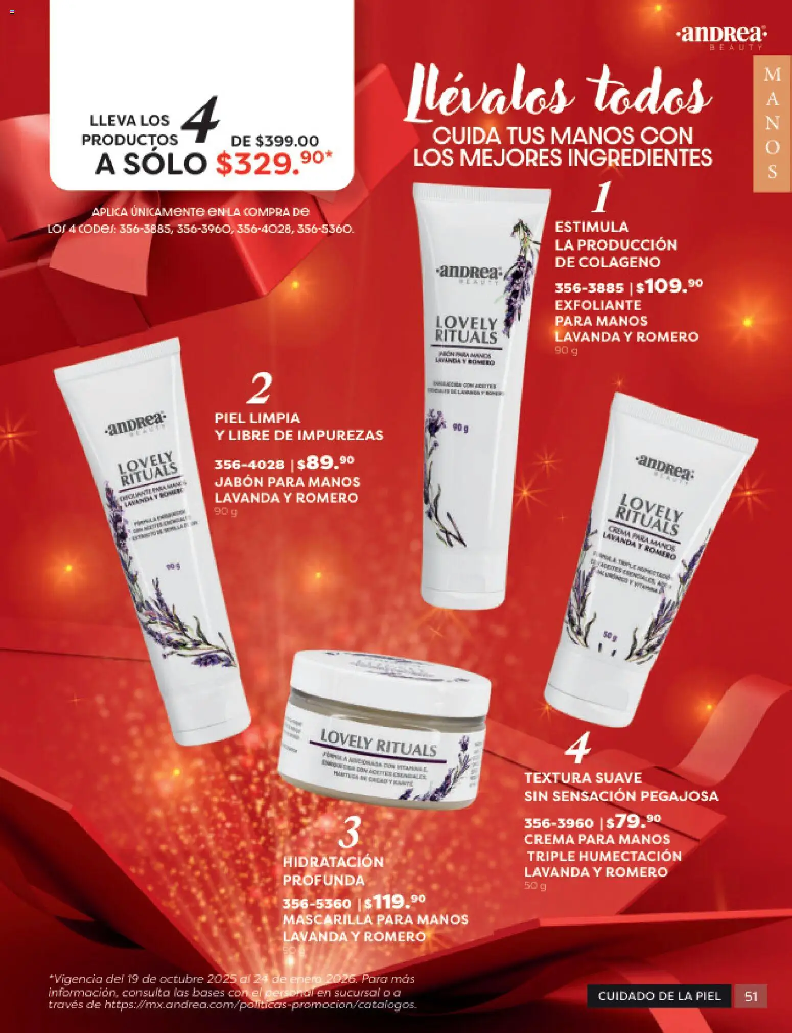 Nuevas ofertas de Andrea válidas en toda la República Mexicana desde el 31.10.2025. ¡Encuentra las mejores ofertas en Andrea catálogo Beauty! | Página: 51 | Productos: Crema, Mascarilla, Jabón