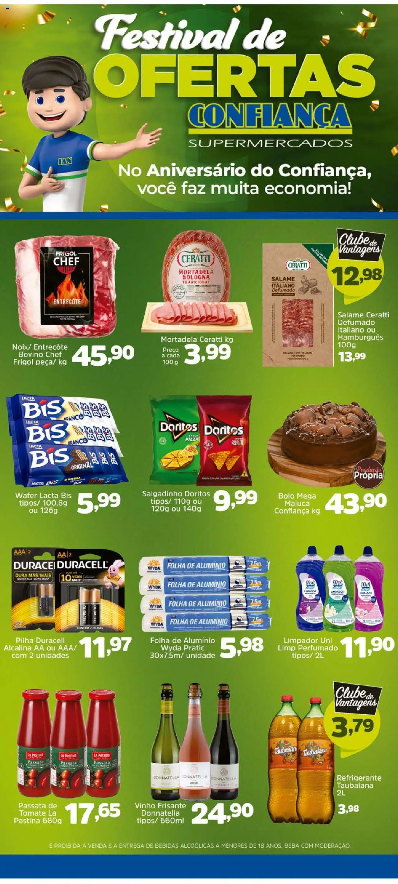 Confiança Folheto - válido de 05.09.2025 | Página: 5 | Produtos: Salame, Vinho, Mortadela, Bolo