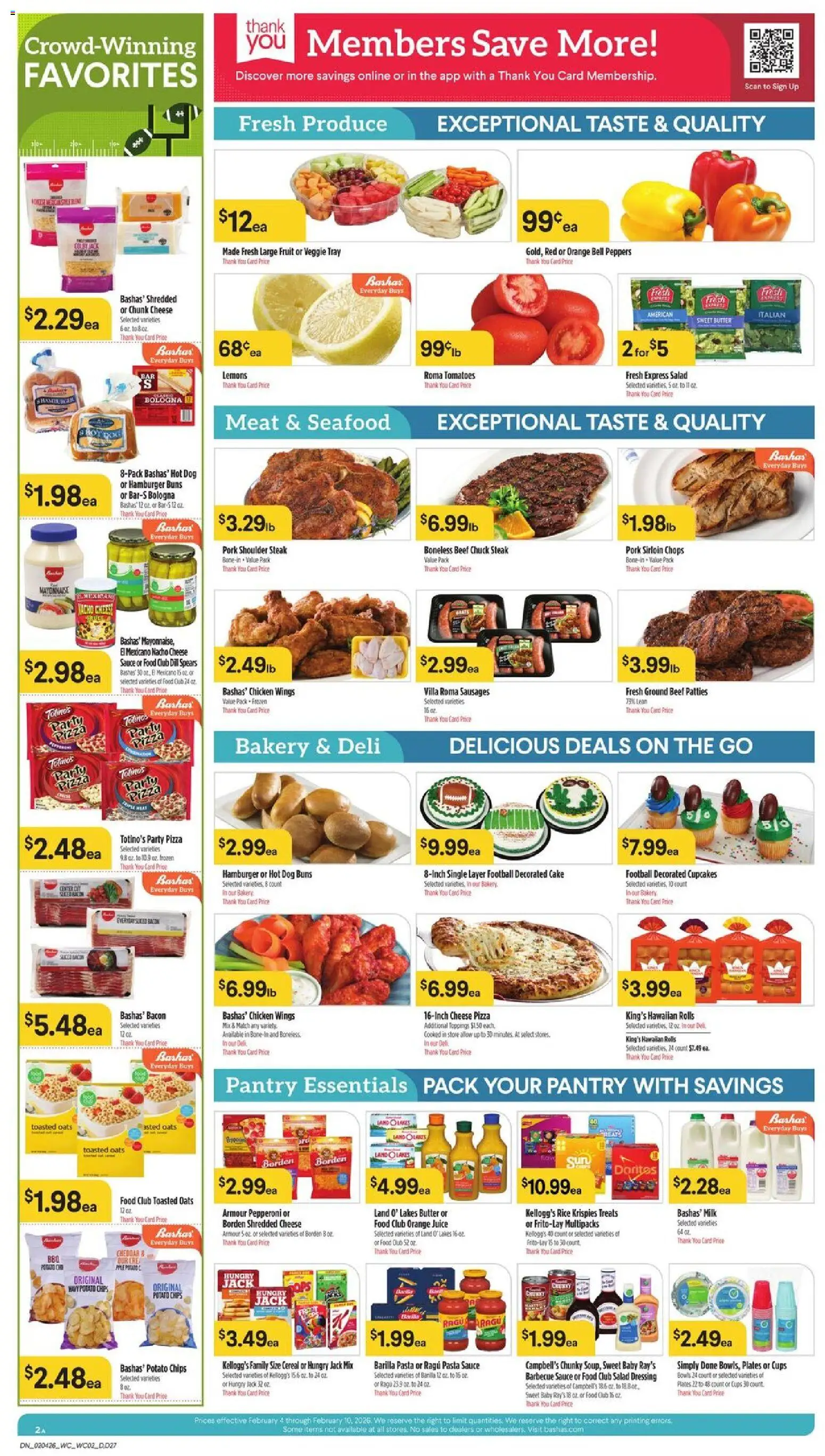 Basha's Dine - valid from 04.02.2026 | Page: 2 | Products: Juice, Rice, Beef, Mayonnaise