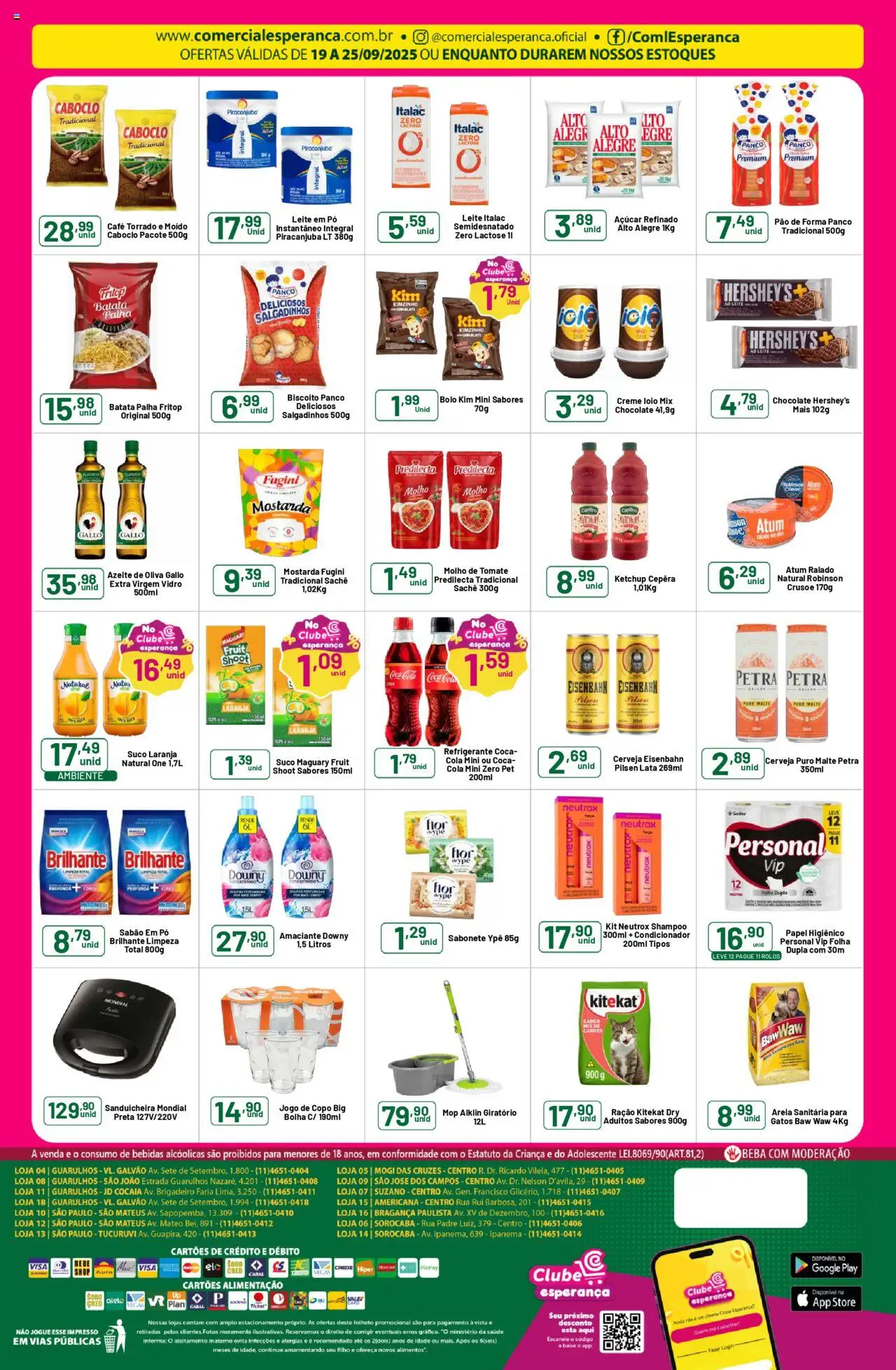 Comercial Esperança Folheto - válido de 19.09.2025 | Página: 2 | Produtos: Shampoo, Molho de tomate, Batata palha, Batata