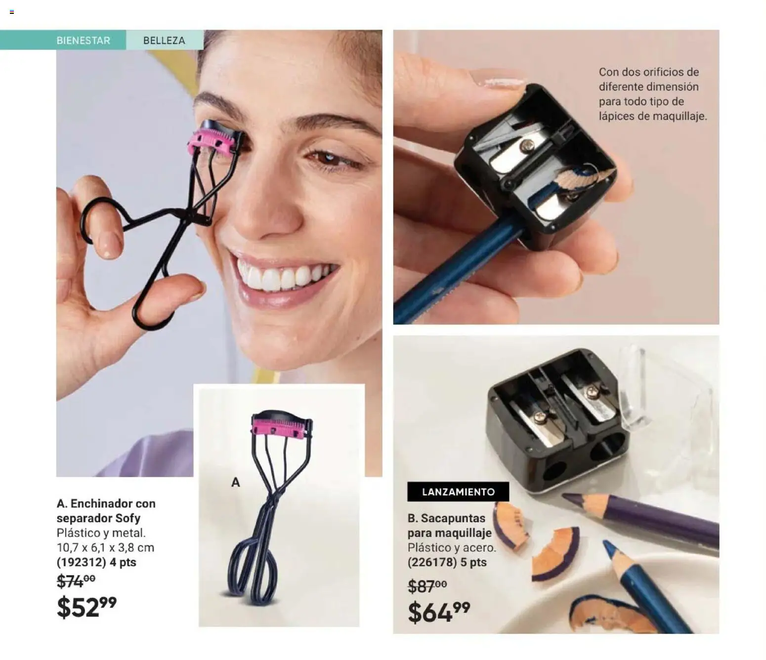 Nuevas ofertas de AVON válidas en toda la República Mexicana desde el 10.01.2026. ¡Encuentra las mejores ofertas en AVON Casa & Estilo 2 2026! | Página: 110 | Productos: Sacapuntas, Maquillaje