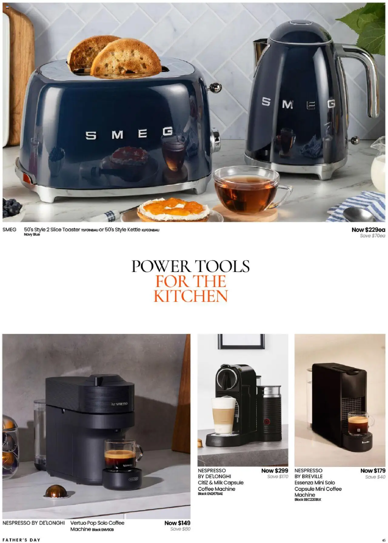 Myer catalogue - valid from 18.08.2025 | Page: 45 | Products: Milk, Tools, Kettle, Toaster