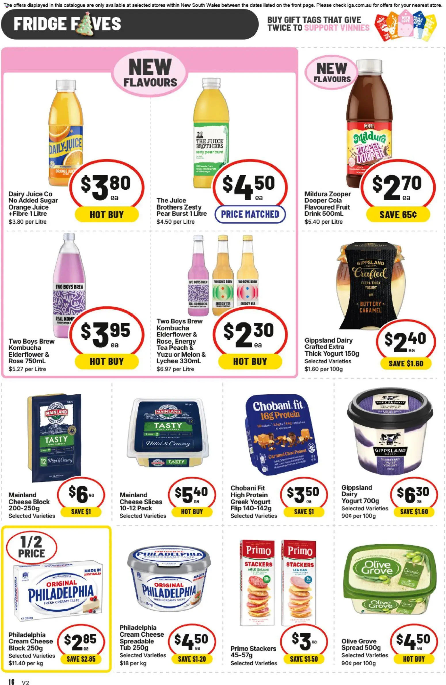 IGA catalogue - valid from 12.11.2025 | Page: 12 | Products: Melon, Cream, Pear, Fridge