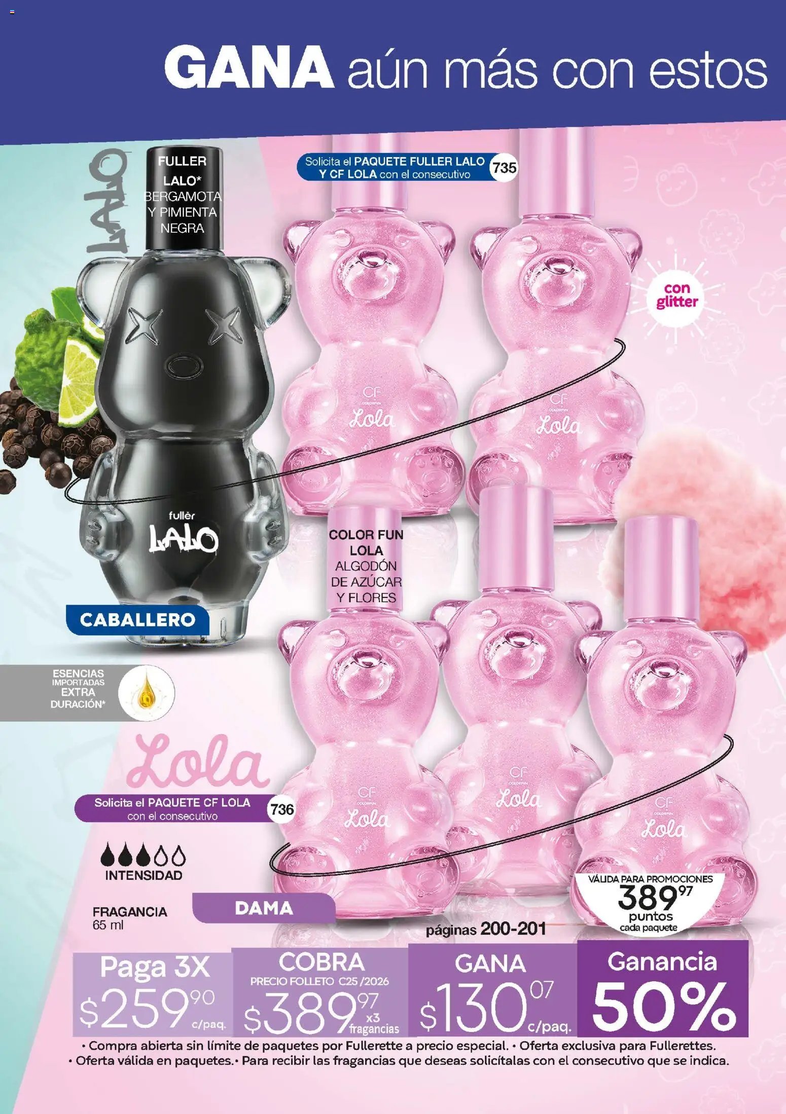 Nuevas ofertas de Fuller Gana Mas 25 2026 válidas en toda la República Mexicana desde el 18.03.2026. ¡Encuentra las mejores ofertas en Fuller Gana Mas 25 2026! | Página: 28 | Productos: Azúcar, Pimienta, Algodón, Fragancia