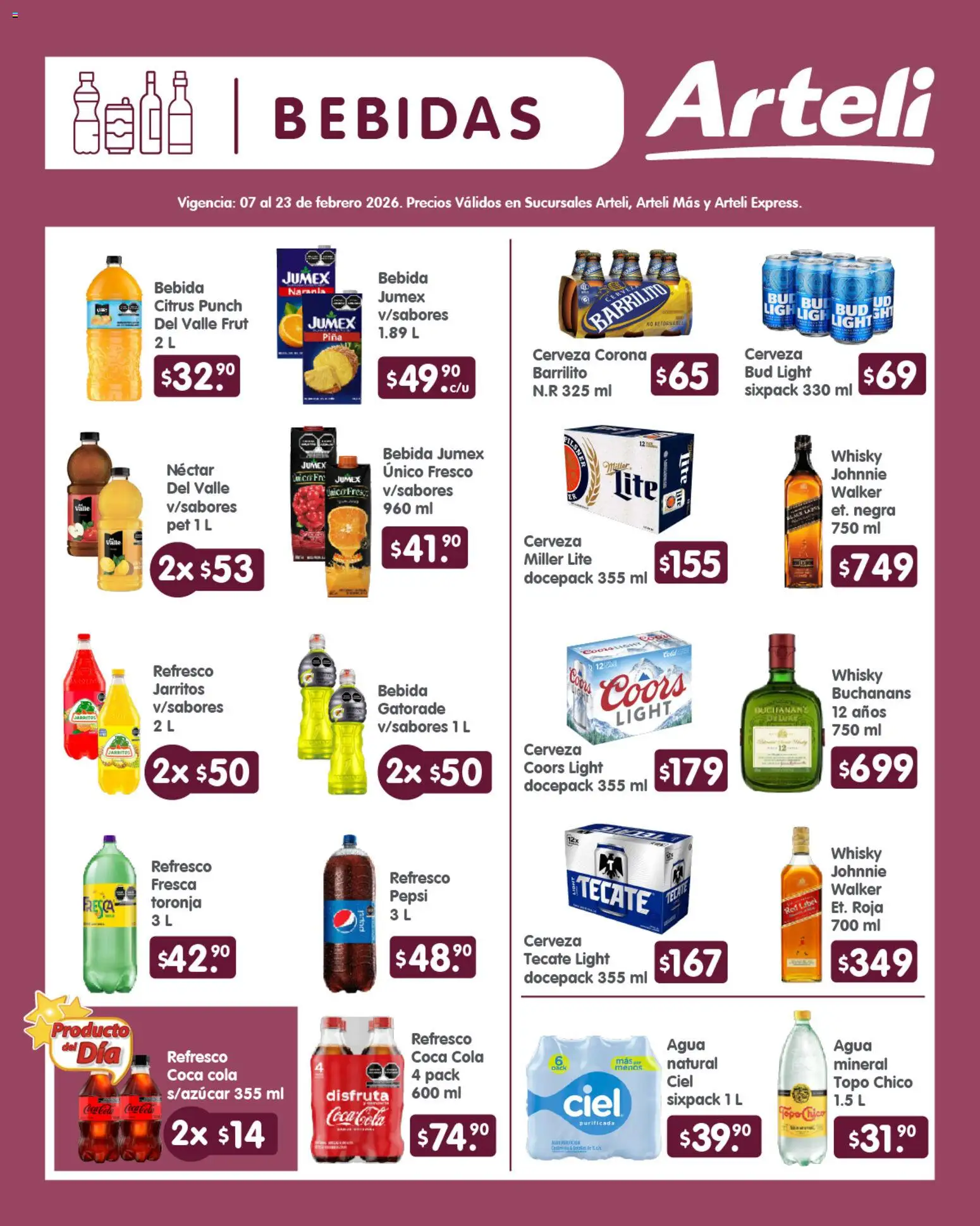Nuevas ofertas de Arteli válidas en toda la República Mexicana desde el 07.02.2026. ¡Encuentra las mejores ofertas en Arteli folleto Quincenal! | Página: 6