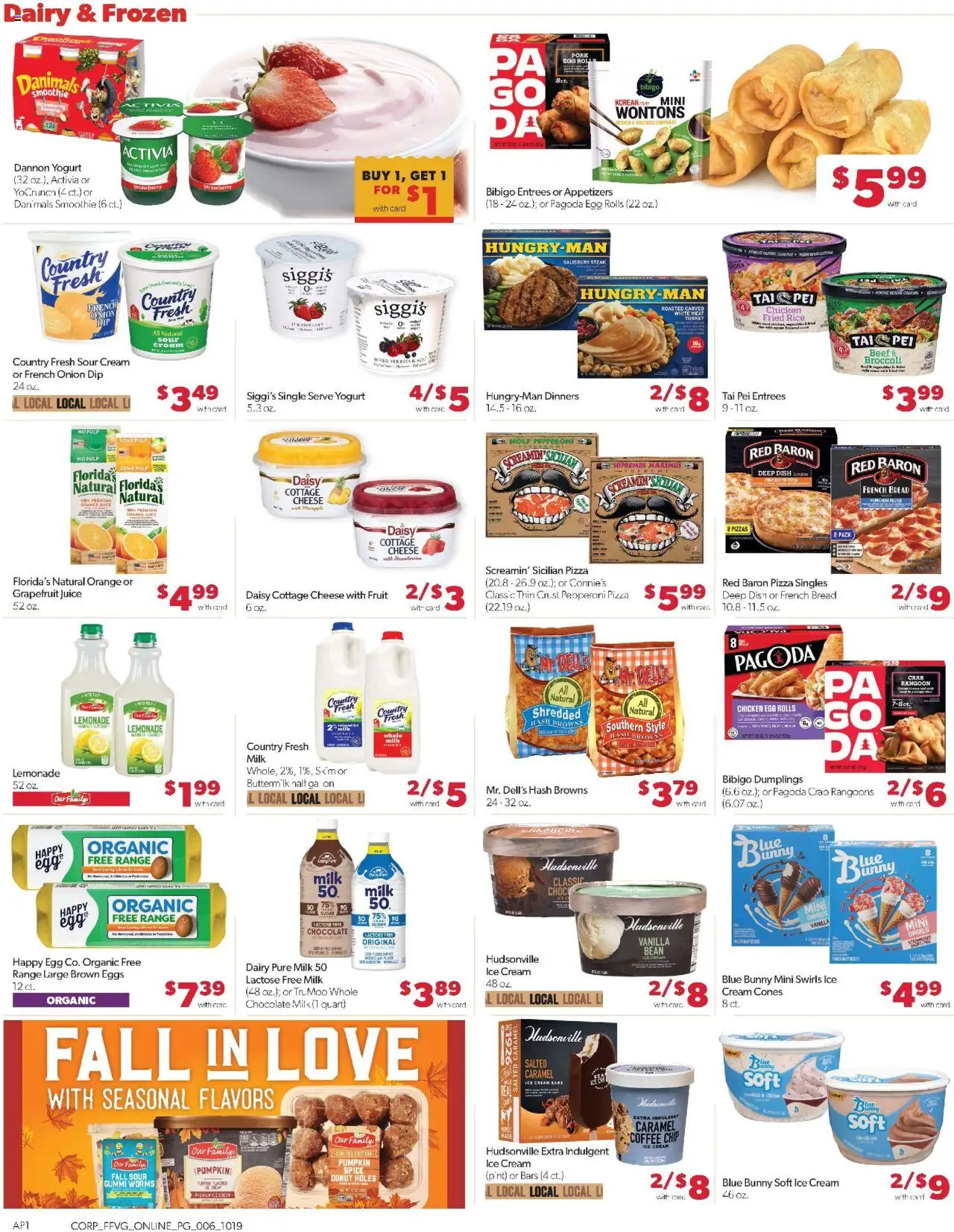 Family Fare Weekly Ad - MI - valid from 19.10.2025 | Page: 12 | Products: Yogurt, Juice, Cream, Pumpkin