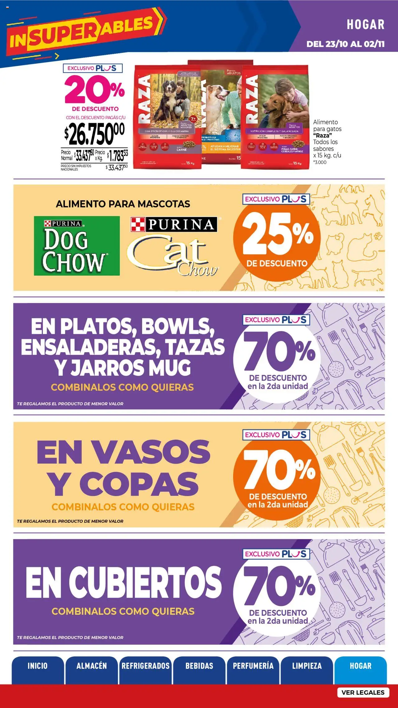 La Anonima catálogo │ válido desde el 23.10.2025 | Página: 40 | Productos: Arroz, Té, Cereales, Vasos