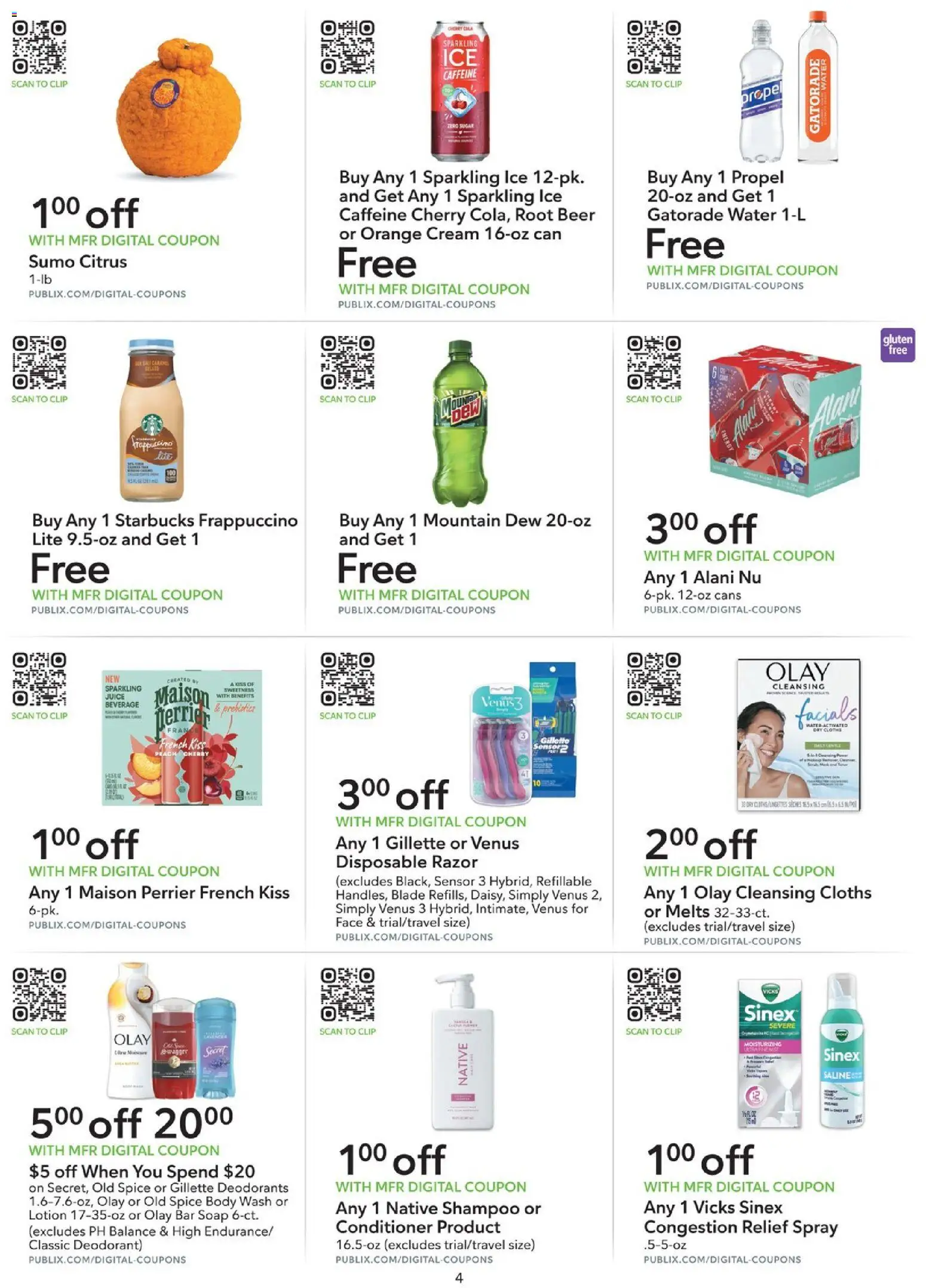 Publix Extra Savings - valid from 04.04.2026 | Page: 4 | Products: Beer, Soap, Cream, Bar Soap