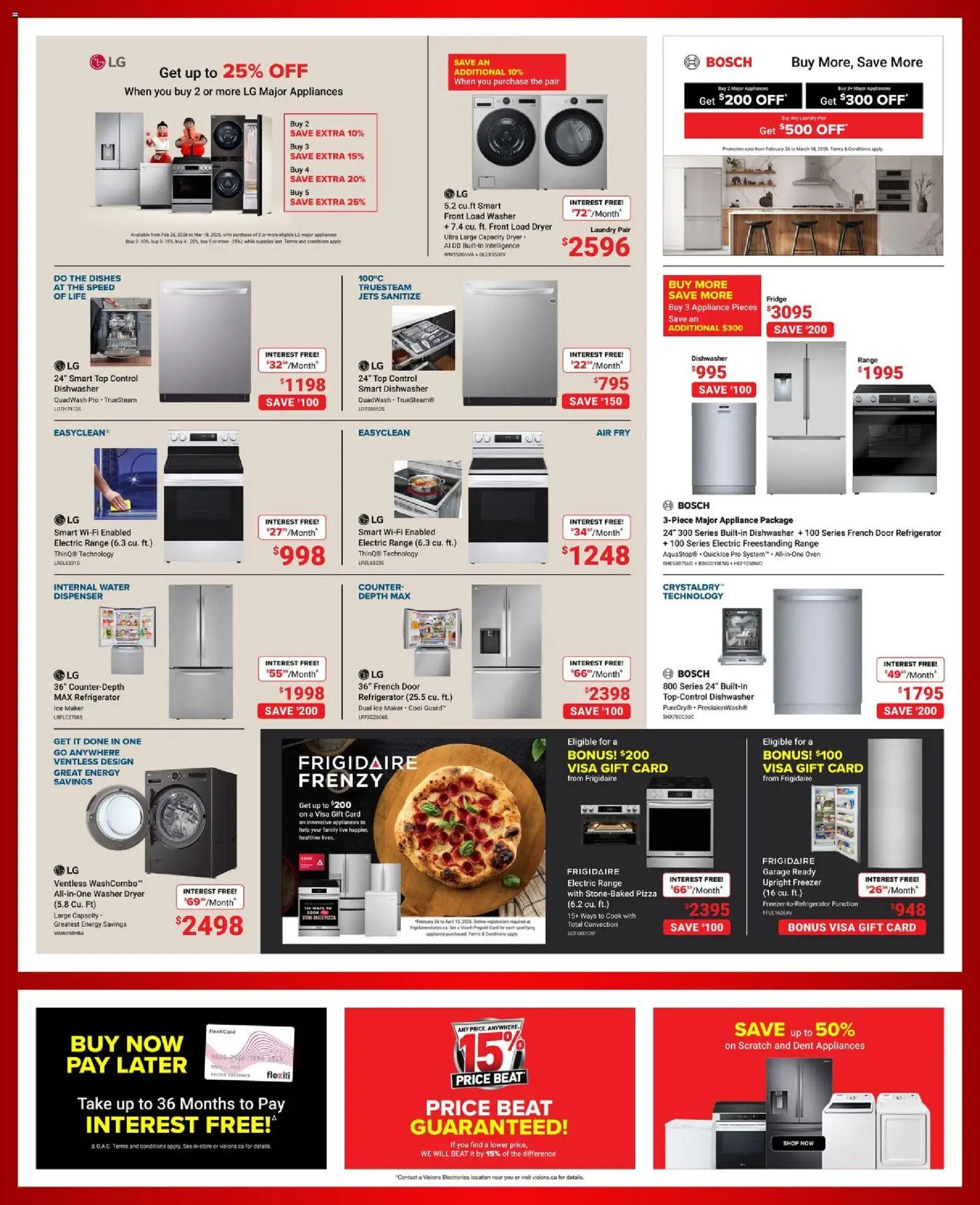 Visions flyer valid from 06.03.2026 | Page: 5 | Products: Refrigerator, Dryer, Oven, Dishwasher