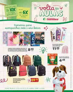 Supermercado Guanabara - Ofertas Voltas às Aulas - Pré-Visualização do folheto da loja Supermercado Guanabara, válido de 22.01.2026