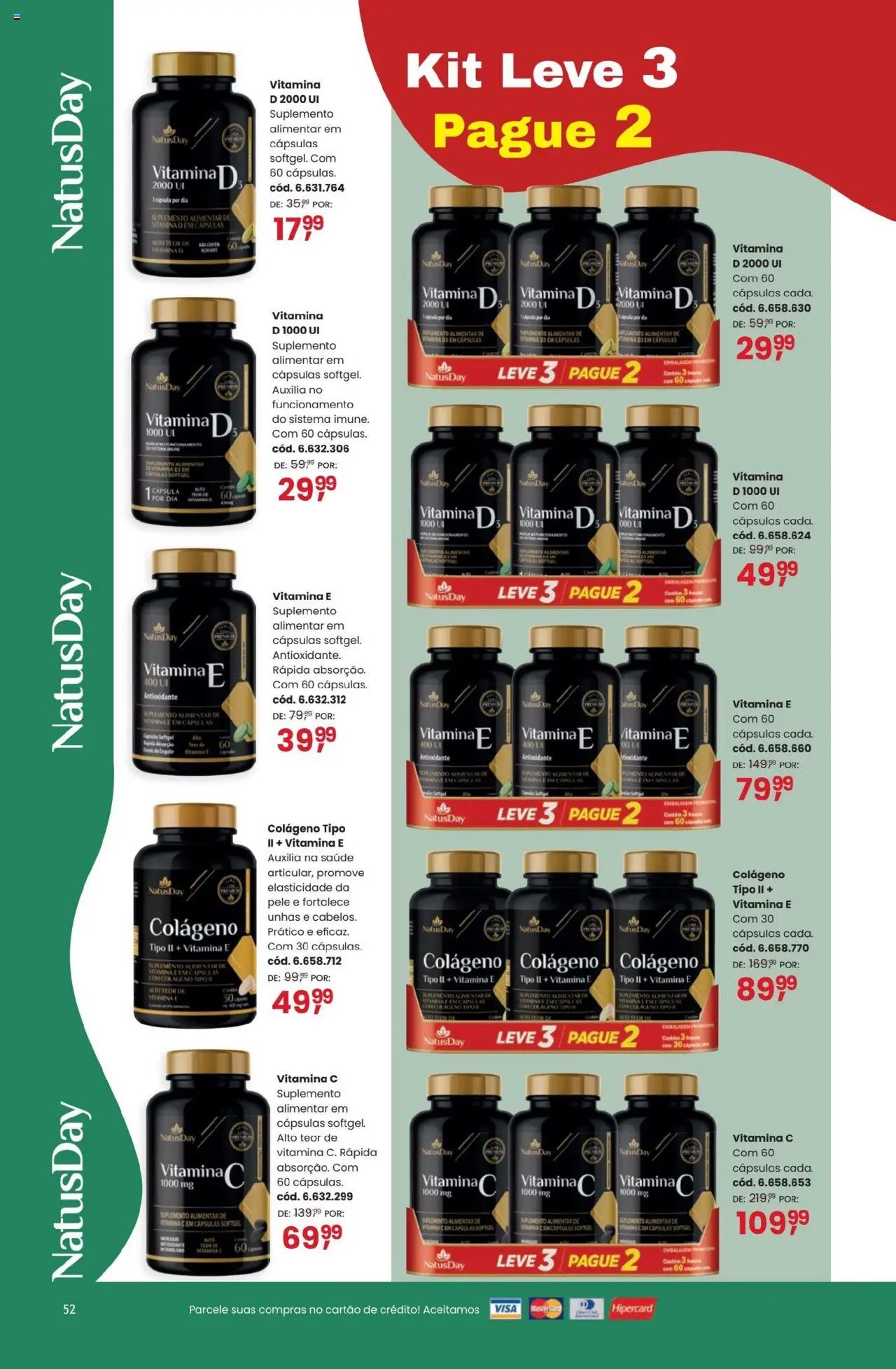 Quatro Estações Folheto - válido de 01.12.2025 | Página: 52 | Produtos: Colágeno, Vitamina d, Vitamina c