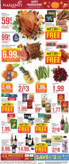 Preview of Mariano's weekly ads valid from 19.11.2025