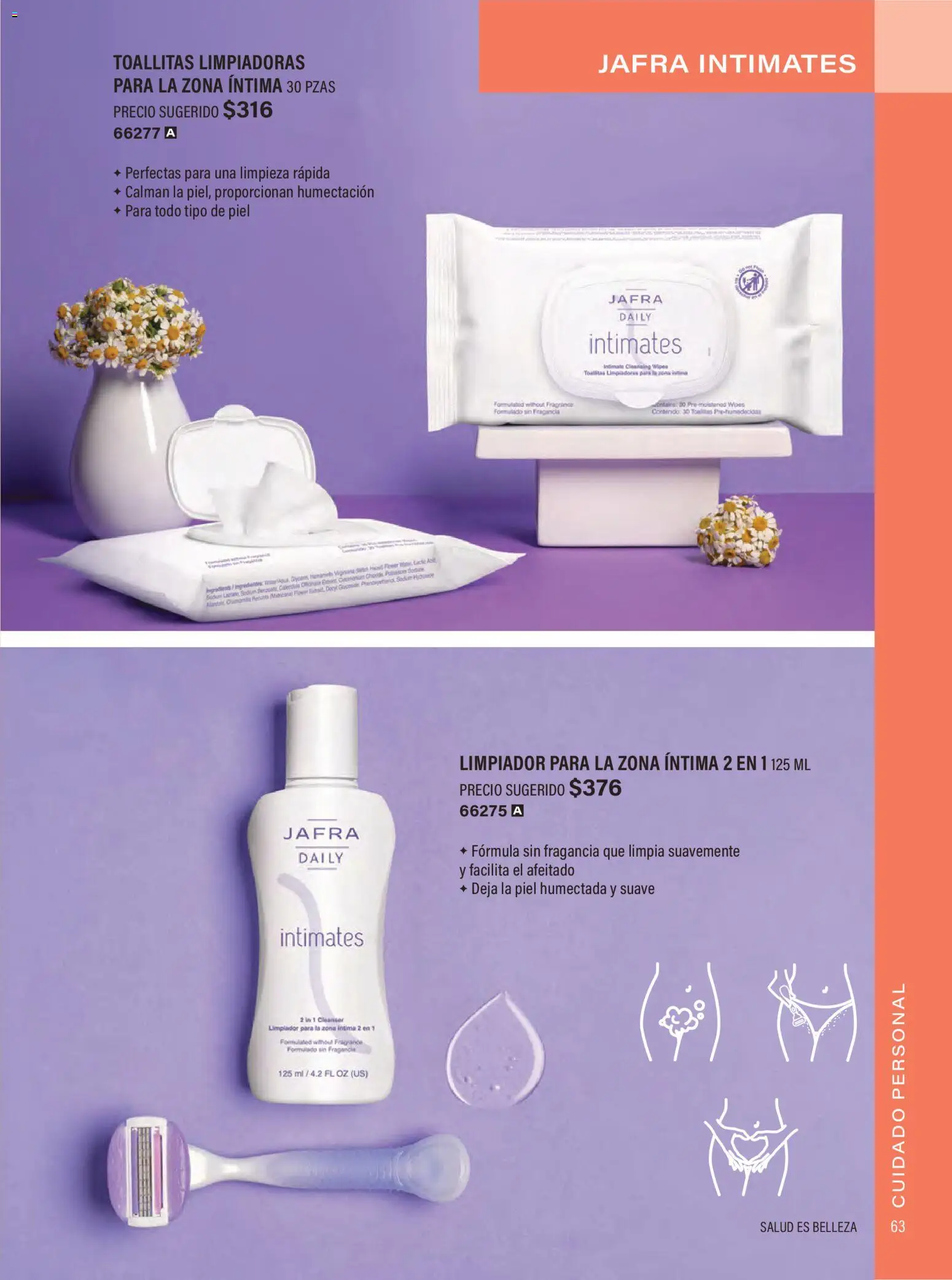 Nuevas ofertas de JAFRA válidas en toda la República Mexicana desde el 01.02.2026. ¡Encuentra las mejores ofertas en JAFRA catálogo Organizador de Ventas! | Página: 63 | Productos: Limpiador, Fragancia