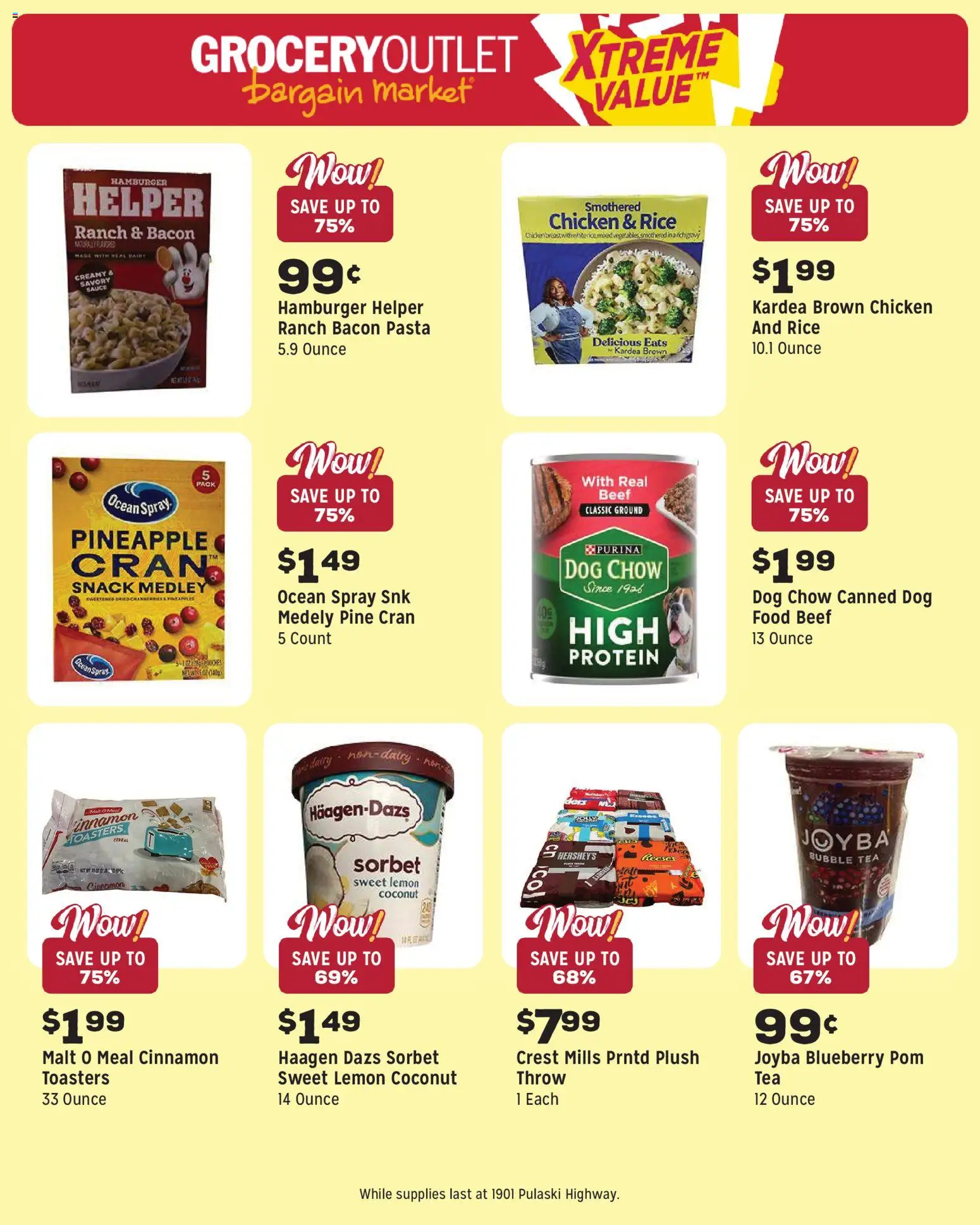 Grocery Outlet Weekly Ad - MD - valid from 22.04.2026 | Page: 9 | Products: Rice, Tea, Beef, Sauce