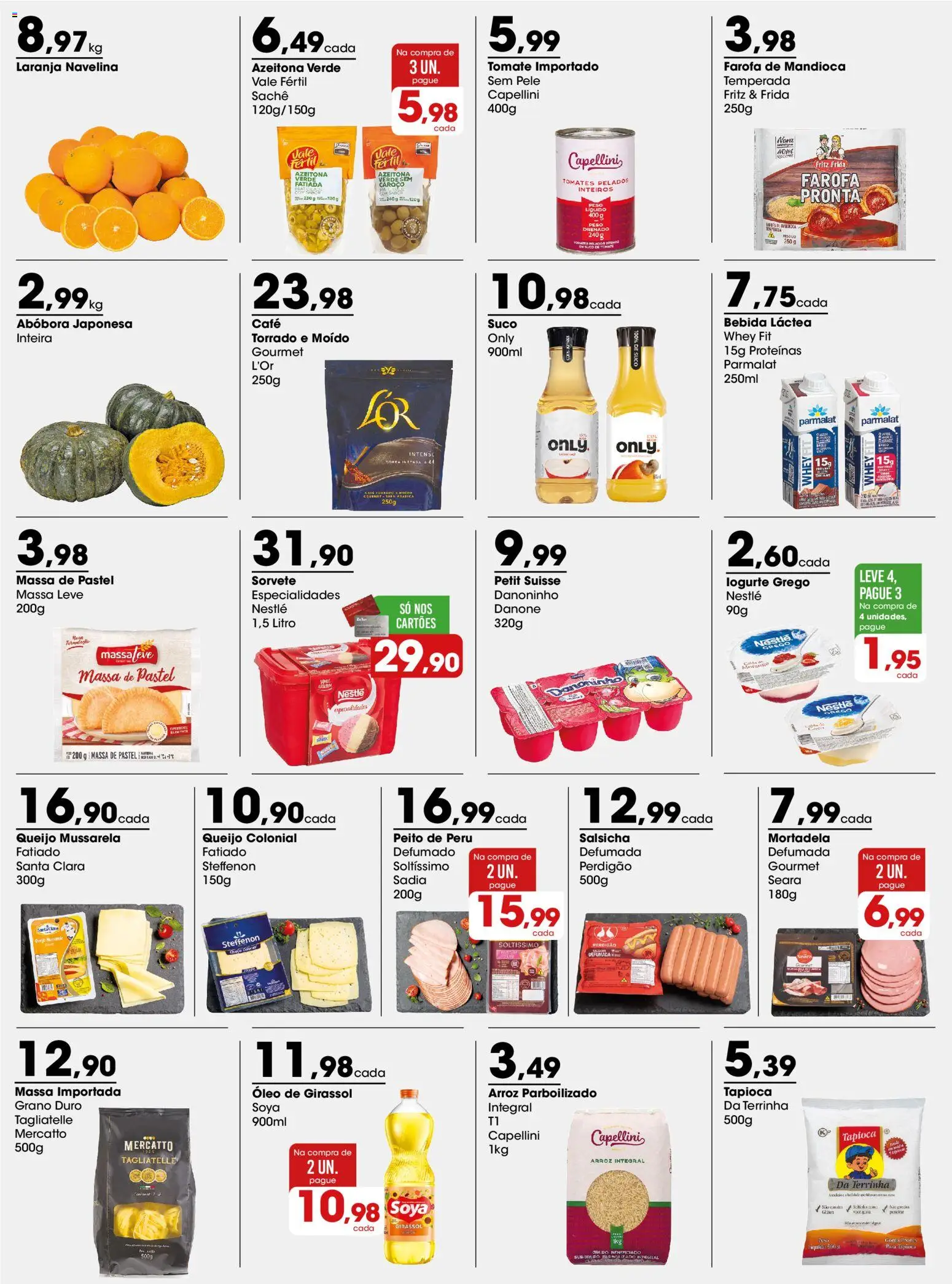 Zaffari Folheto - válido de 16.03.2026 | Página: 2 | Produtos: Salsicha, Massa, Óleo de girassol, Farofa