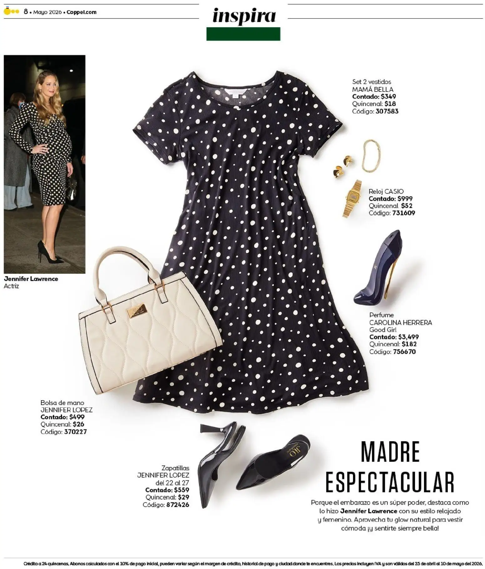 Nuevas ofertas de Coppel válidas en toda la República Mexicana desde el 25.04.2026. ¡Encuentra las mejores ofertas en Coppel catálogo Claro que la vas a querer! | Página: 8 | Productos: Bolsa, Zapatillas, Té, Reloj