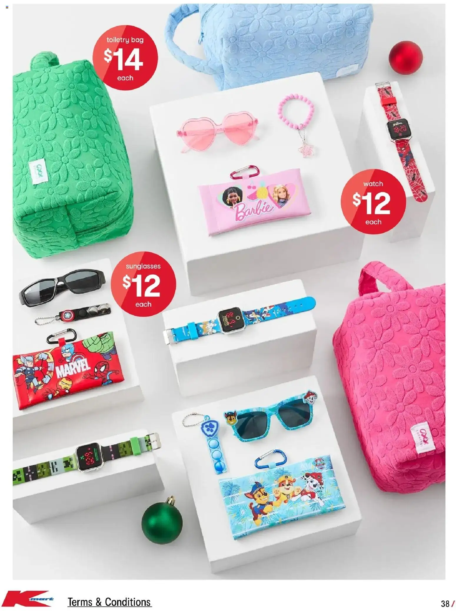 Kmart catalogue - valid from 04.12.2025 | Page: 38 | Products: Sunglasses, Watch, Bag