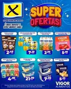X Supermercados - Ofertas Vigor - Pré-Visualização do folheto da loja X Supermercados, válido de 17.01.2026