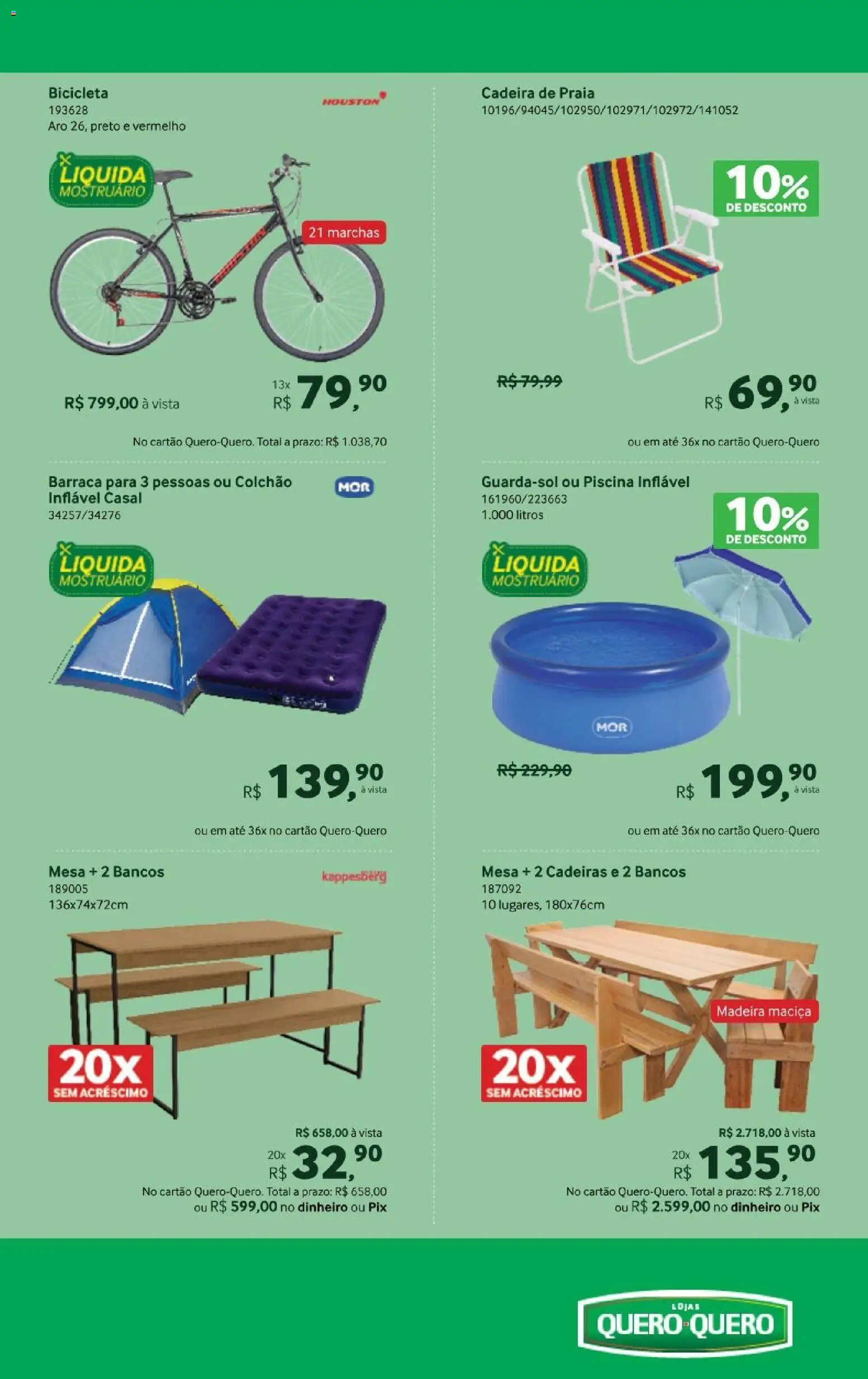 Lojas Quero-Quero Folheto - válido de 19.01.2026 | Página: 20 | Produtos: Colchão inflável, Colchão, Cadeira, Piscina