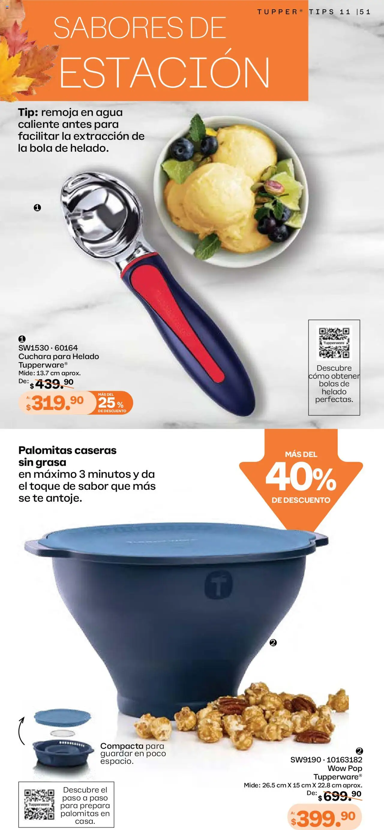 Nuevas ofertas de Tupperware válidas en toda la República Mexicana desde el 06.10.2025. ¡Encuentra las mejores ofertas en Tupperware - Catálogo! | Página: 51 | Productos: Agua, Helado, Cuchara, Té