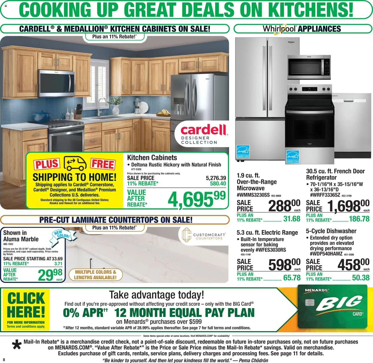 Menards - Weekly Ad - valid from 18.03.2026 | Page: 14 | Products: Microwave, Sensor, Refrigerator, Dishwasher