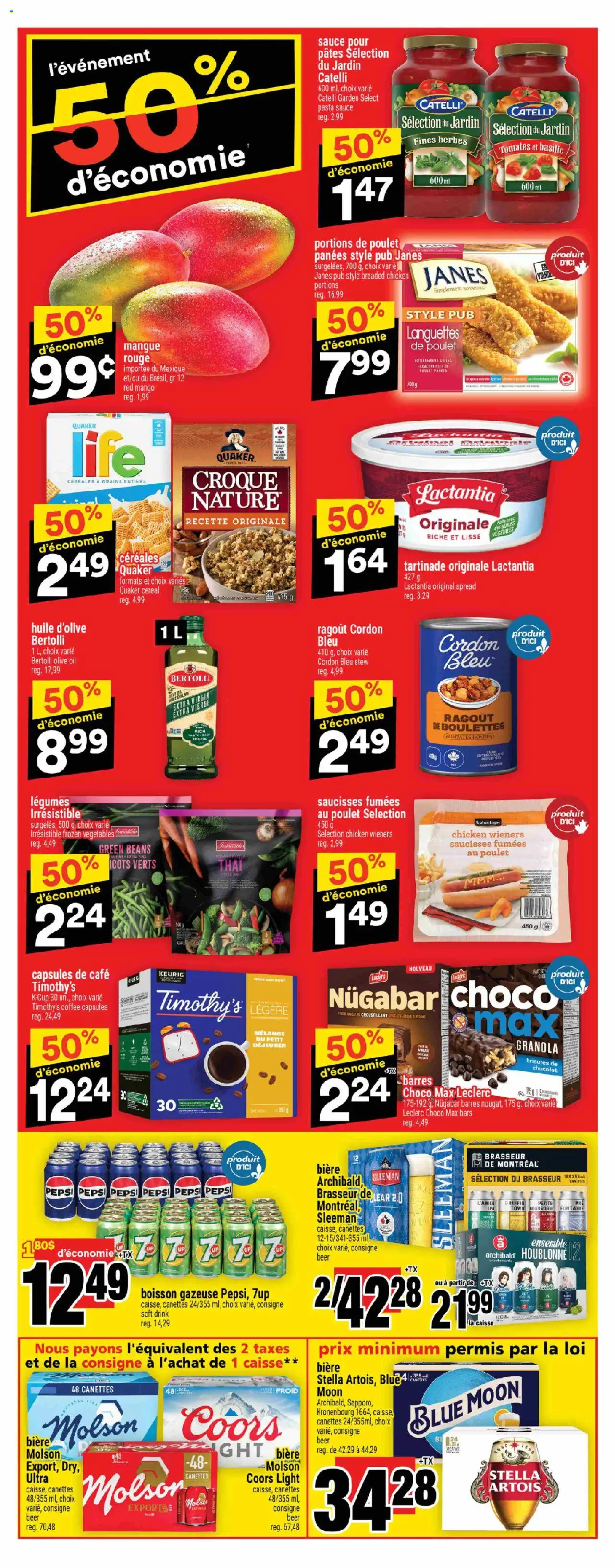 Super C flyer valid from 02.10.2025 | Page: 2 | Products: Pasta, Oil, Coffee, Beer
