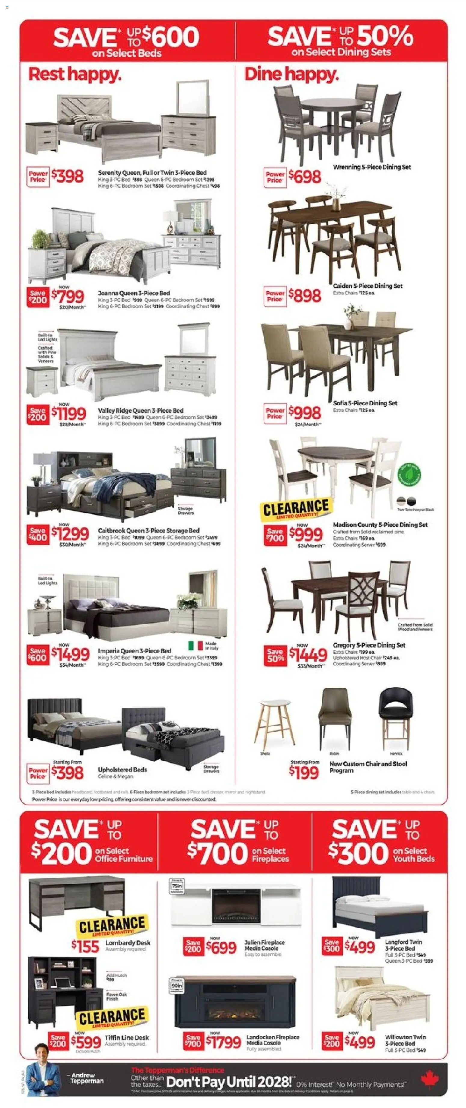 Tepperman's flyer valid from 30.10.2025 | Page: 5 | Products: PC, Ridge, Bed, Chair