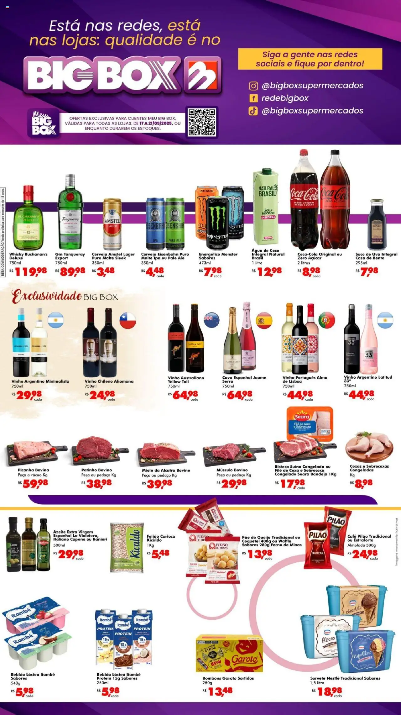 Big Box Folheto - válido de 17.09.2025 | Página: 1 | Produtos: Energético, Alcatra, Bebida, Azeite