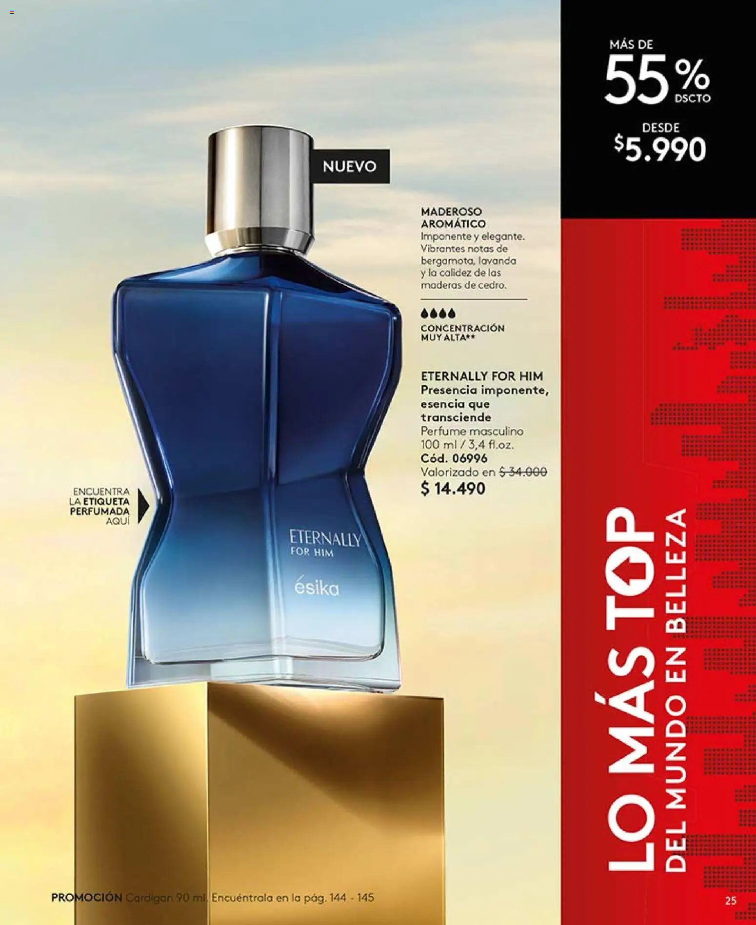 Catálogo Ésika Campaña 5 │ válido desde el 01.03.2026 | Página: 25 | Productos: Top, Perfume, Cardigan