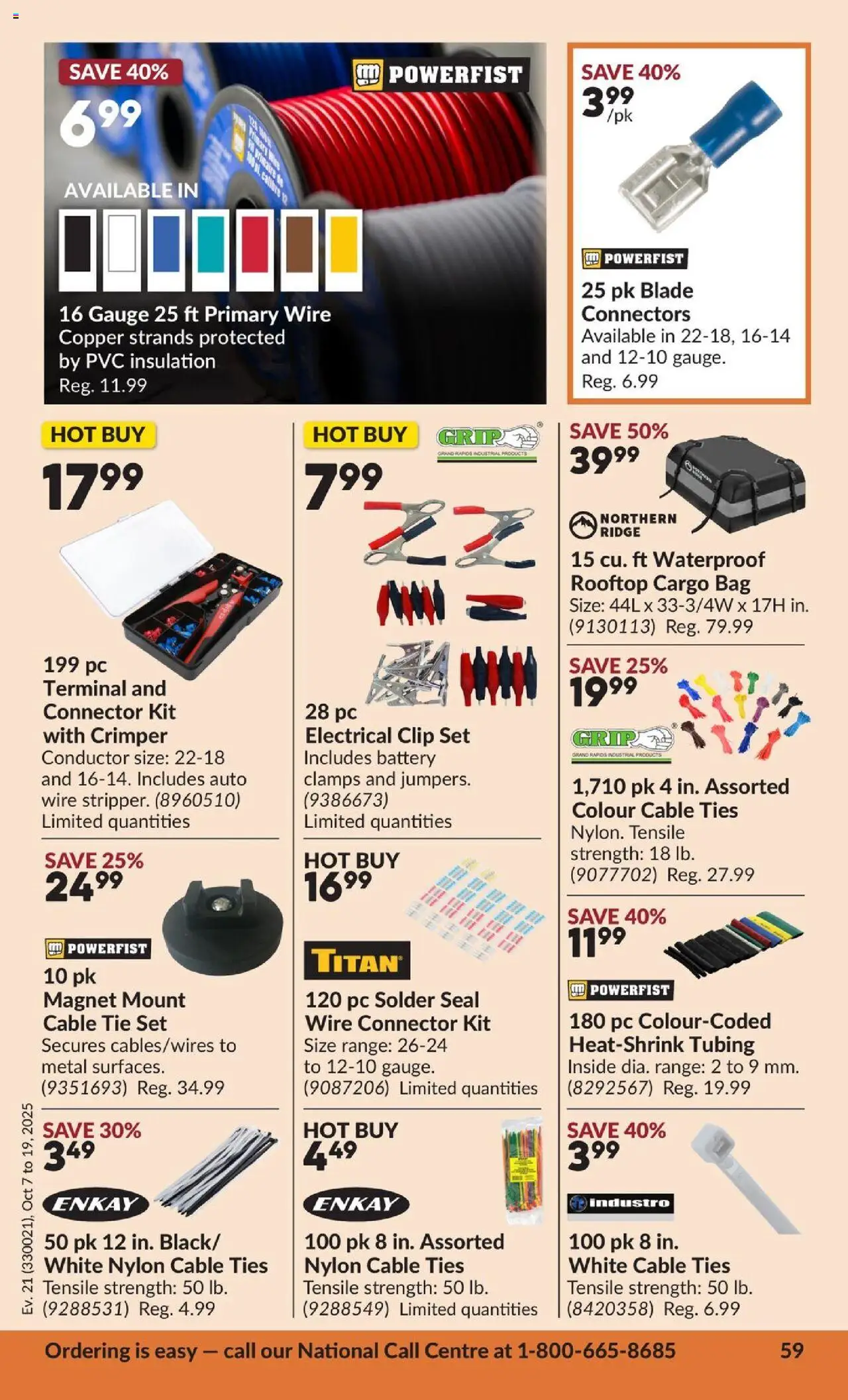 Princess Auto flyer valid from 07.10.2025 | Page: 65 | Products: PC, Cable, Bag, Ridge