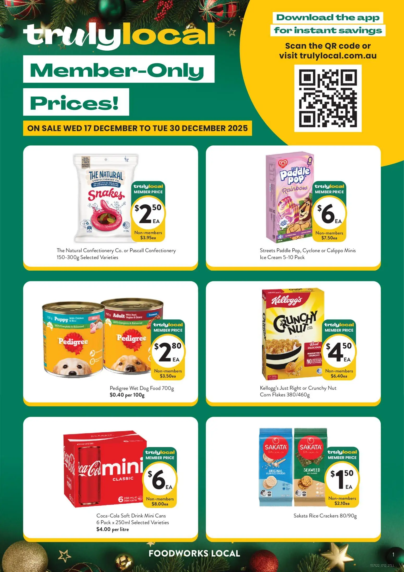 Foodworks catalogue - valid from 17.12.2025 | Page: 1 | Products: Chicken, Beef, Dog food, Flakes