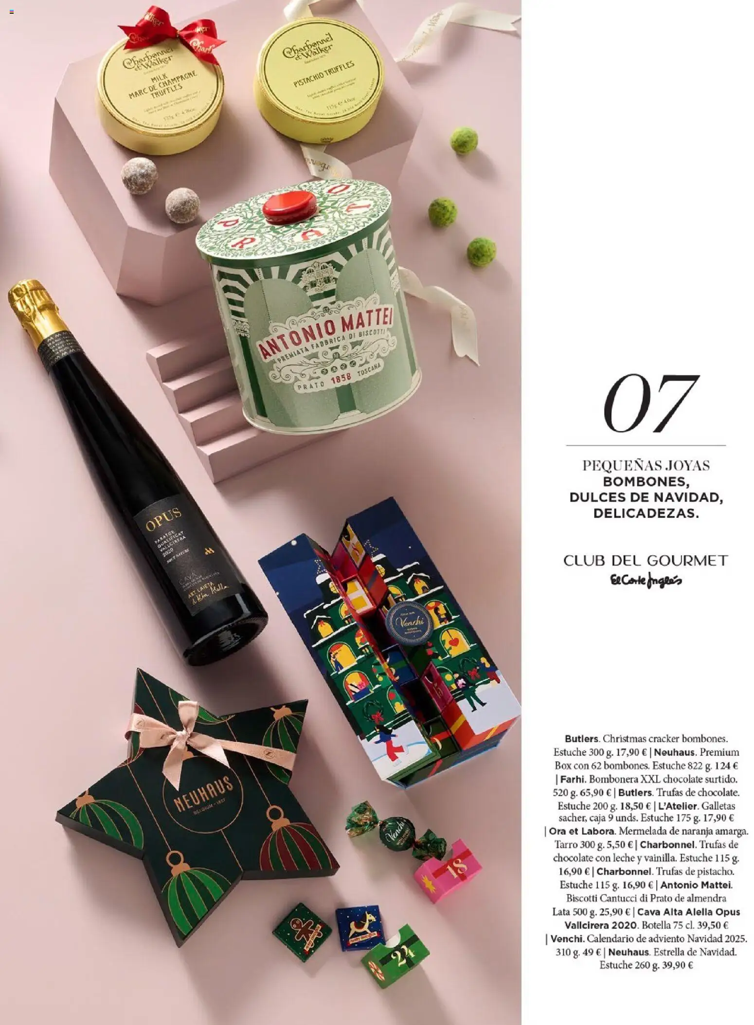 Nuevas ofertas de El Corte Inglés válidas en toda la República Mexicana desde el 19.11.2025. ¡Encuentra las mejores ofertas en El Corte Inglés catálogo El Placer De Regalar! | Página: 7 | Productos: Champagne, Almendra, Cava, Botella