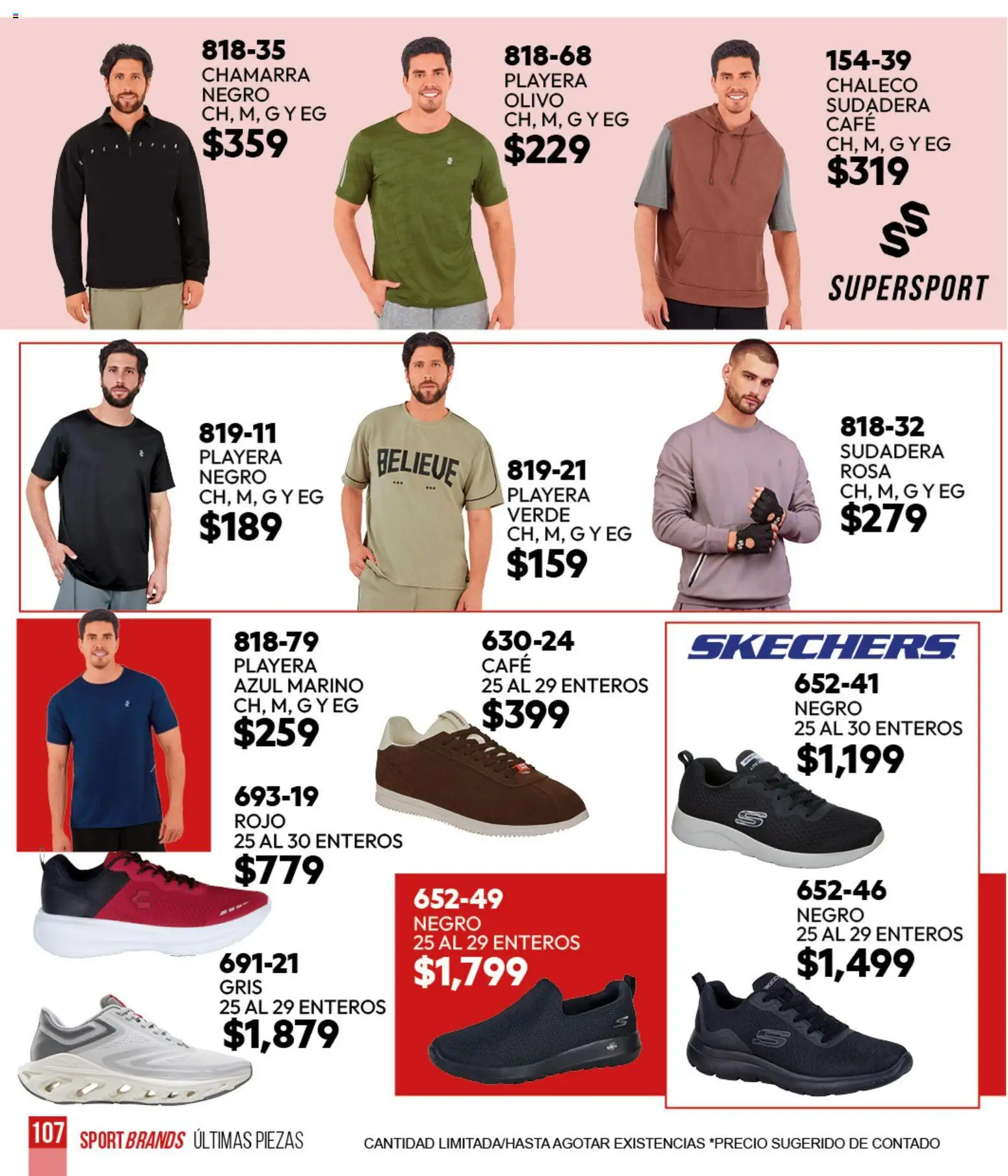 Nuevas ofertas de Cklass válidas en toda la República Mexicana desde el 05.03.2026. ¡Encuentra las mejores ofertas en Cklass catálogo Sportbrands Verano Caballero! | Página: 126 | Productos: Chaleco, Café, Sudadera, Playera