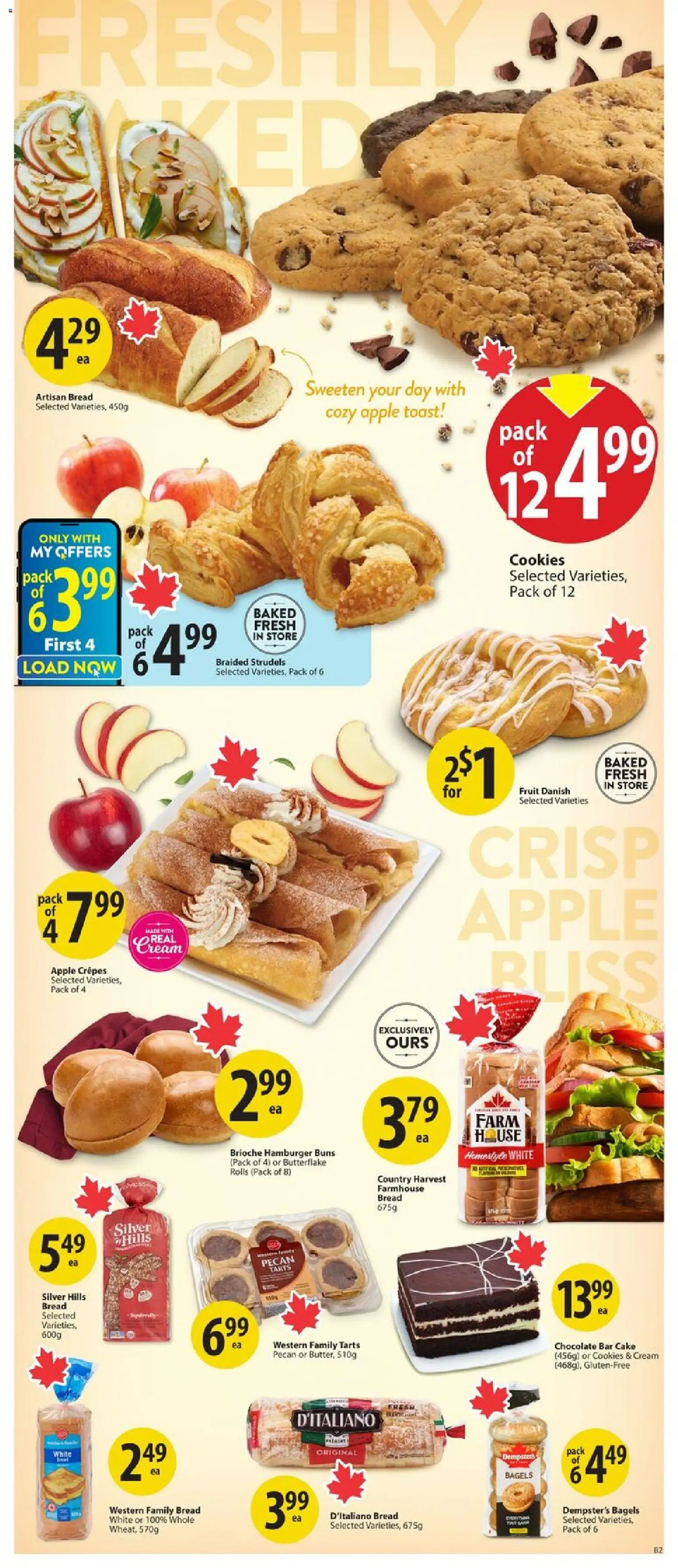 Save on foods flyer valid from 06.11.2025 | Page: 11 | Products: Cream, Cookies, Bread, Chocolate