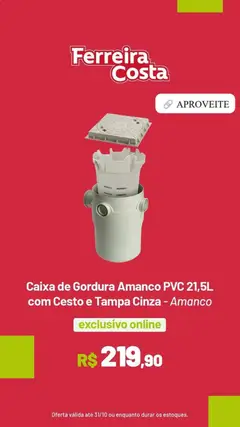 Ferreira Costa - Ofertas hidráulica - Pré-Visualização do folheto da loja Ferreira Costa, válido de 24.10.2025 | Página: 3 | Produtos: Caixa