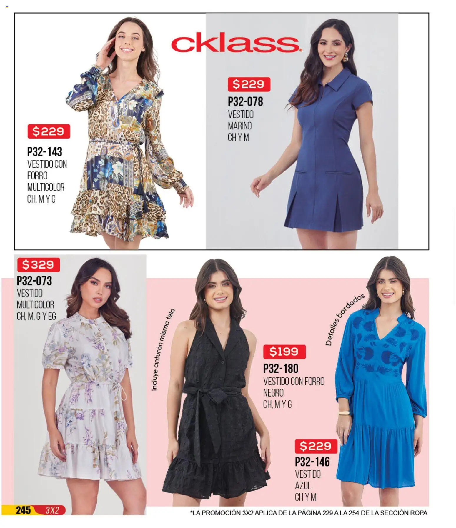 Nuevas ofertas de Cklass válidas en toda la República Mexicana desde el 30.11.2025. ¡Encuentra las mejores ofertas en Cklass catálogo Rebajas Navideñas Ropa! | Página: 246 | Productos: Cinturón, Ropa, Vestido