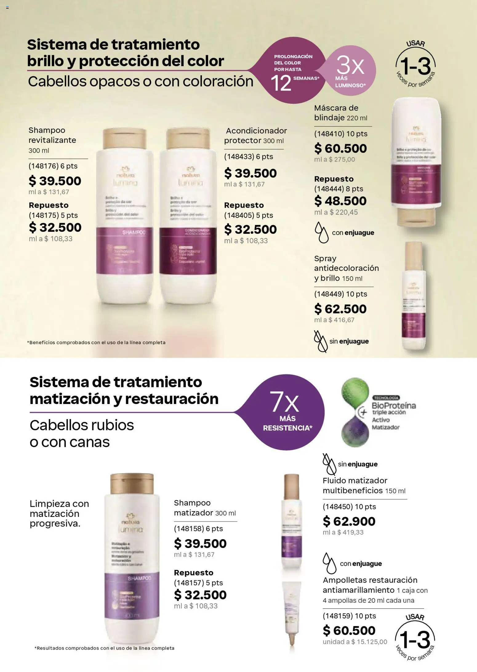 Natura revista - valida desde el 08.04.2026 | Página: 23 | Productos: Shampoo, Brillo, Máscara, Acondicionador