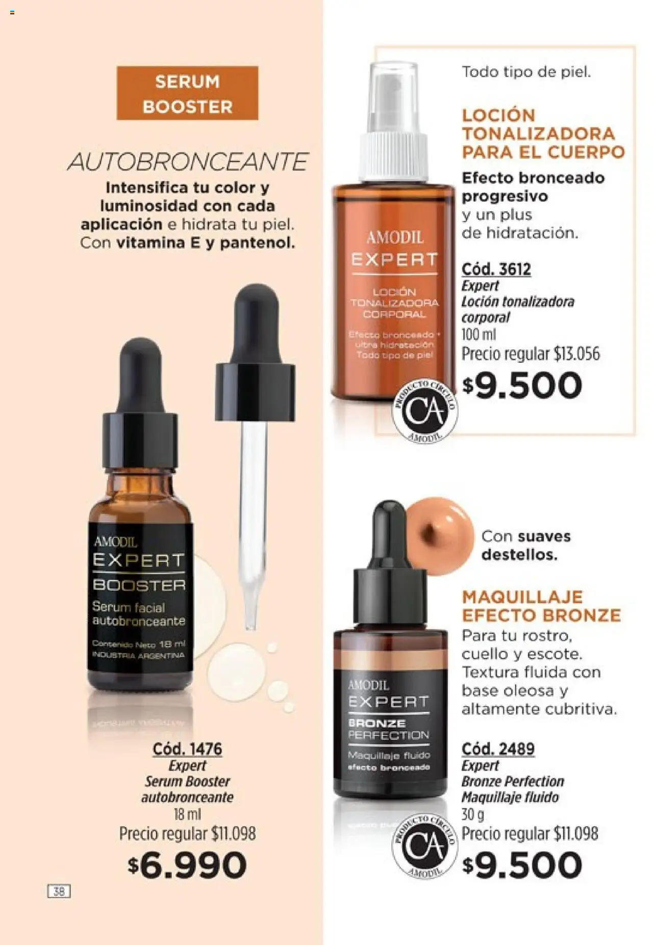 Catálogo Amodil Campaña 16 │ válido desde el 01.10.2025 | Página: 38 | Productos: Maquillaje, Serum, Loción