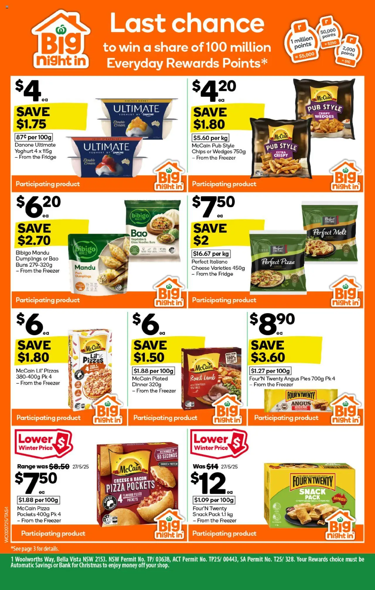 Woolworths catalogue - valid from 02.07.2025 | Page: 4 | Products: Pizza, Honey, Lamb, Noodles