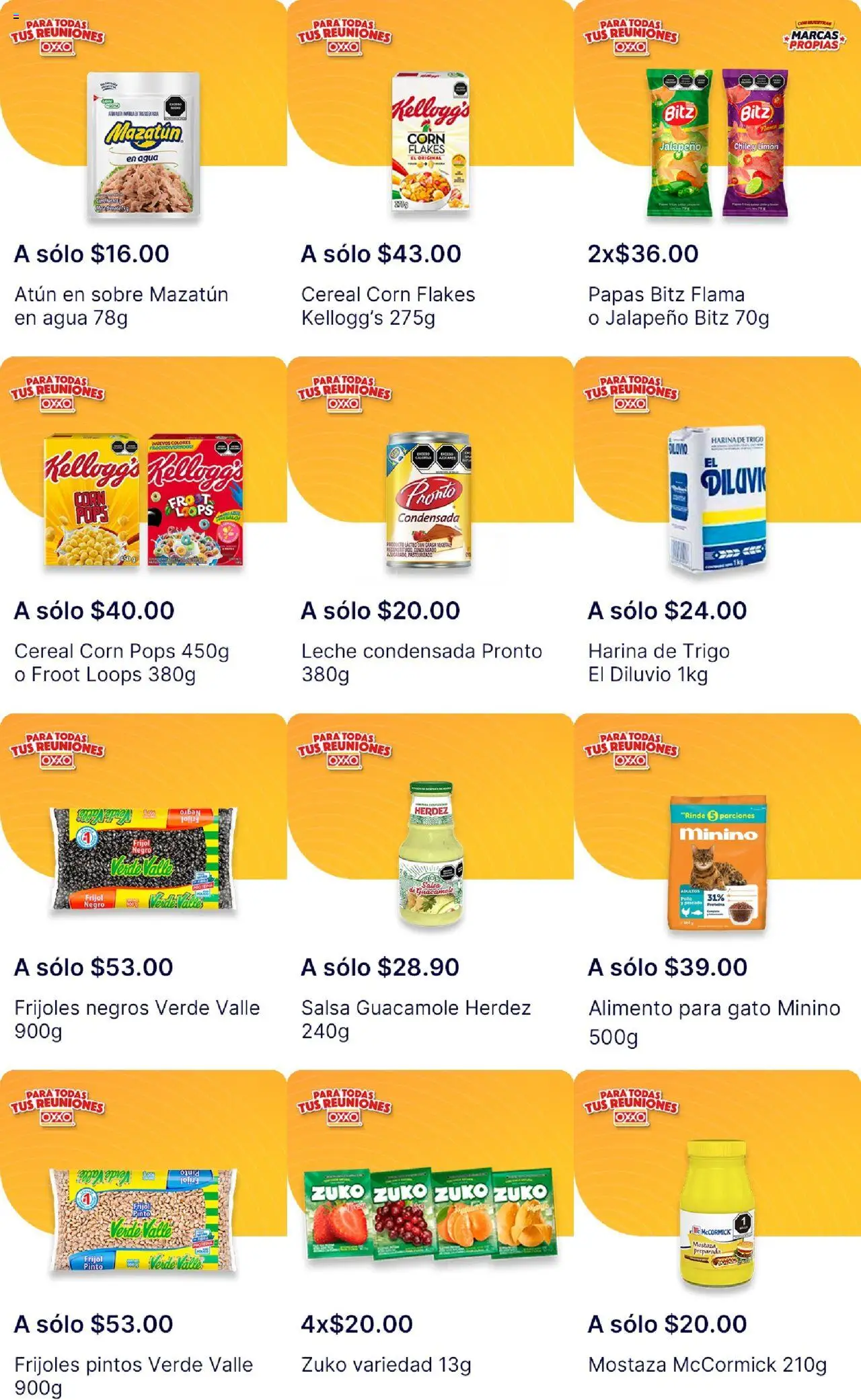 Nuevas ofertas de OXXO válidas en toda la República Mexicana desde el 26.09.2025. ¡Encuentra las mejores ofertas en OXXO - Folleto! | Página: 3 | Productos: Harina, Mostaza, Leche, Sobre