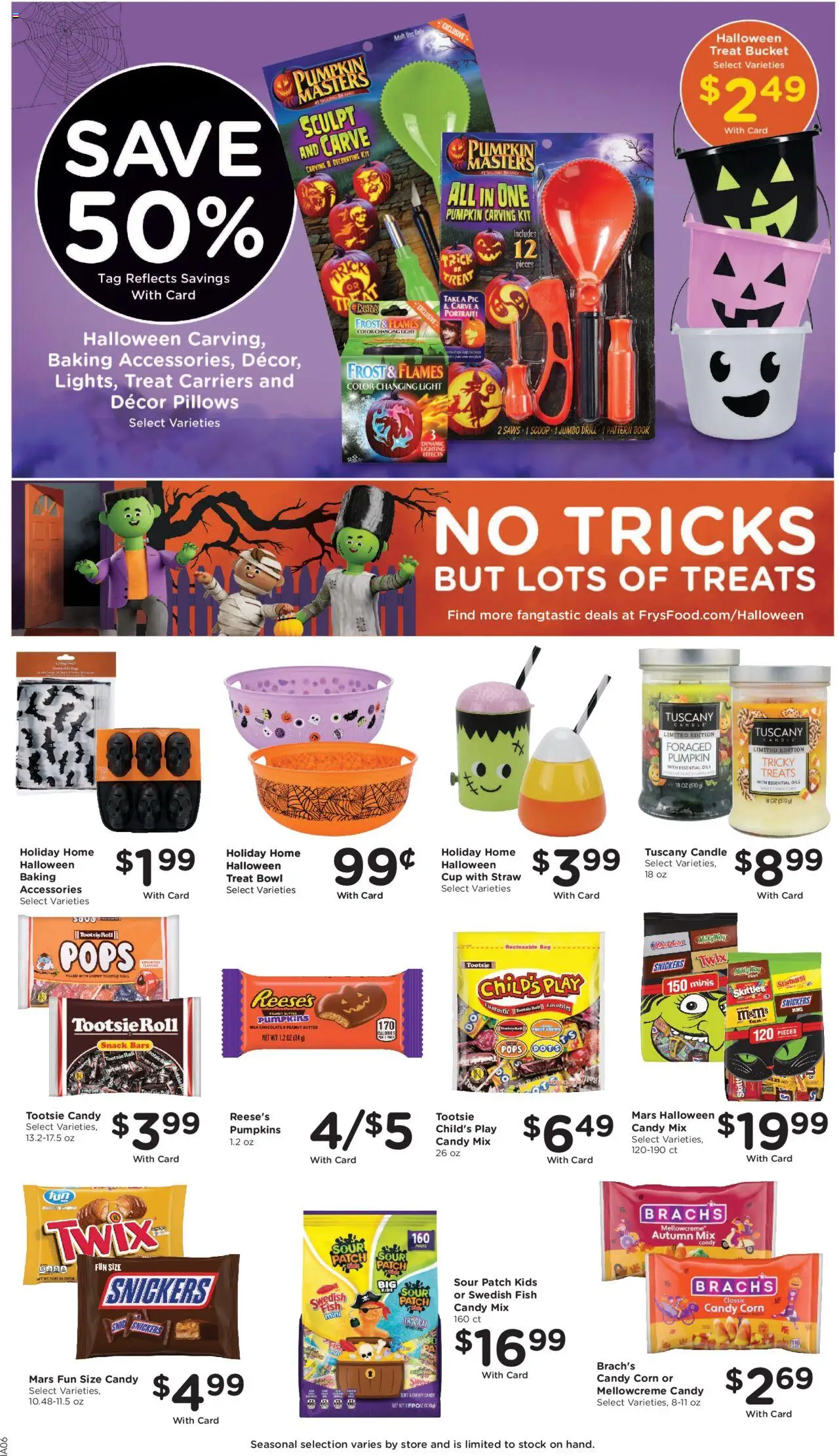 Fry's Food Weekly Ad - valid from 15.10.2025 | Page: 8 | Products: Corn, Chocolate, Fish, Pumpkin